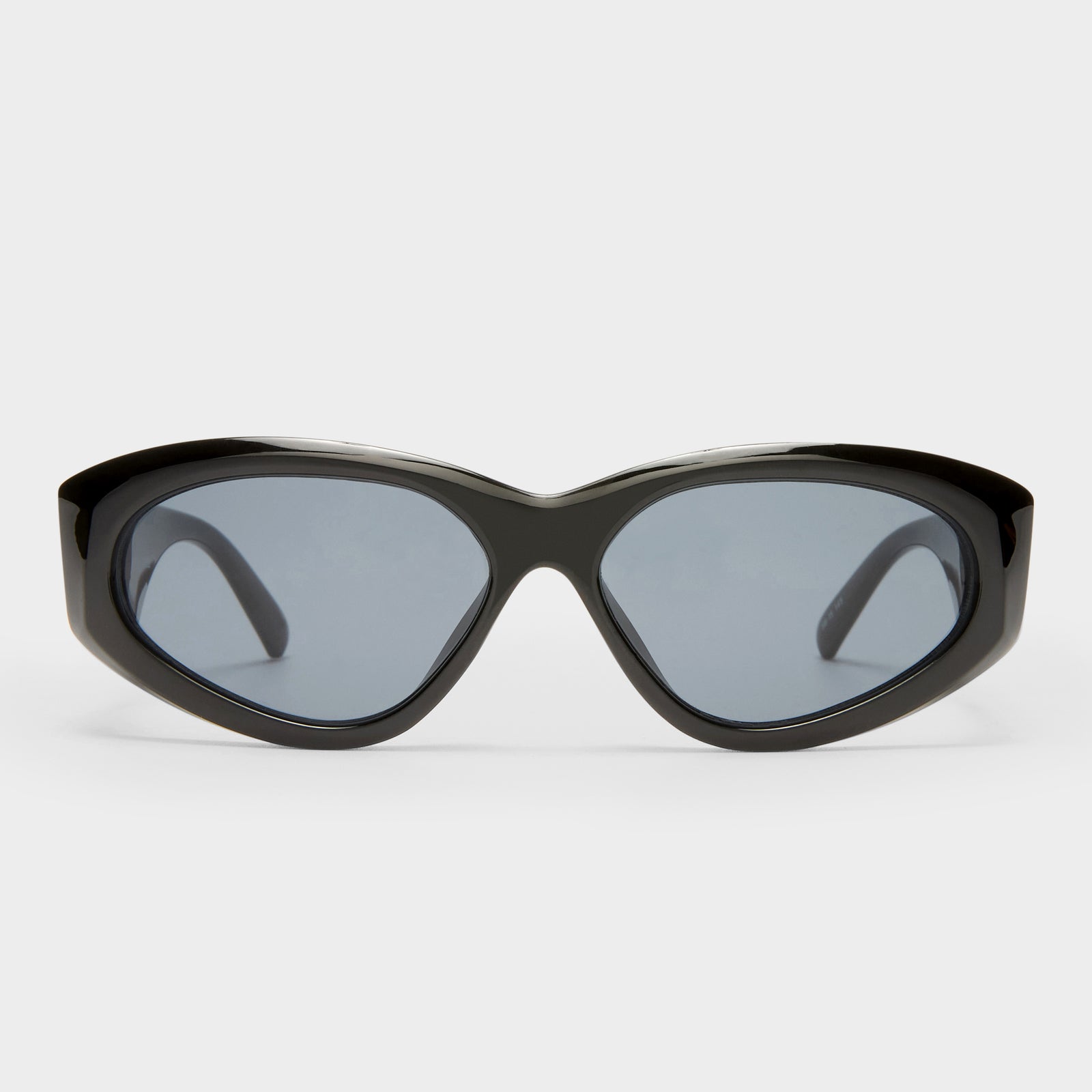 Under Wraps Black Female Wrap Sunglasses | Le Specs