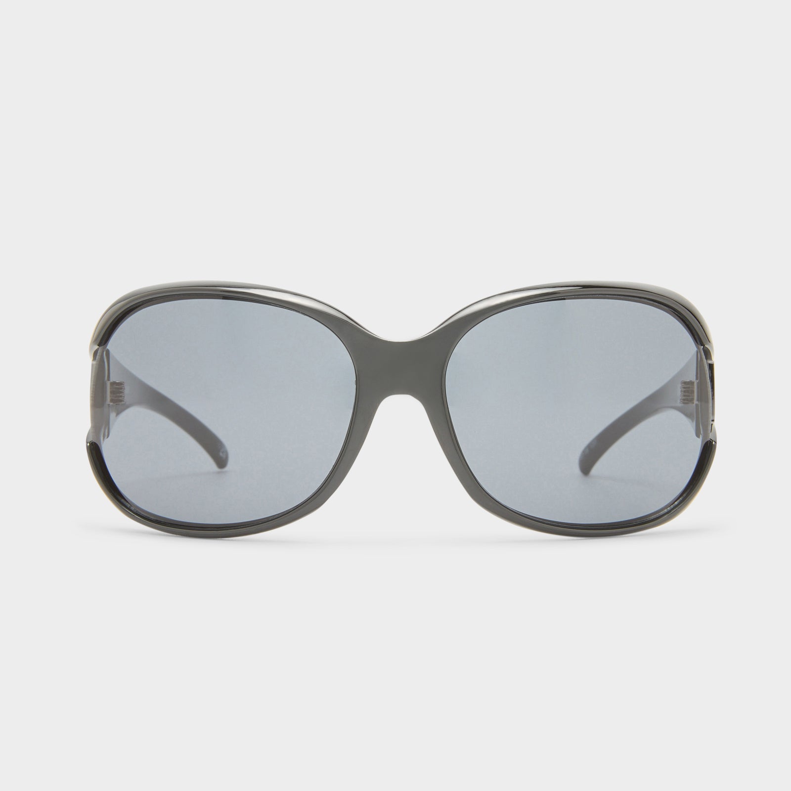 Bolshy Black Female Wrap Sunglasses | Le Specs