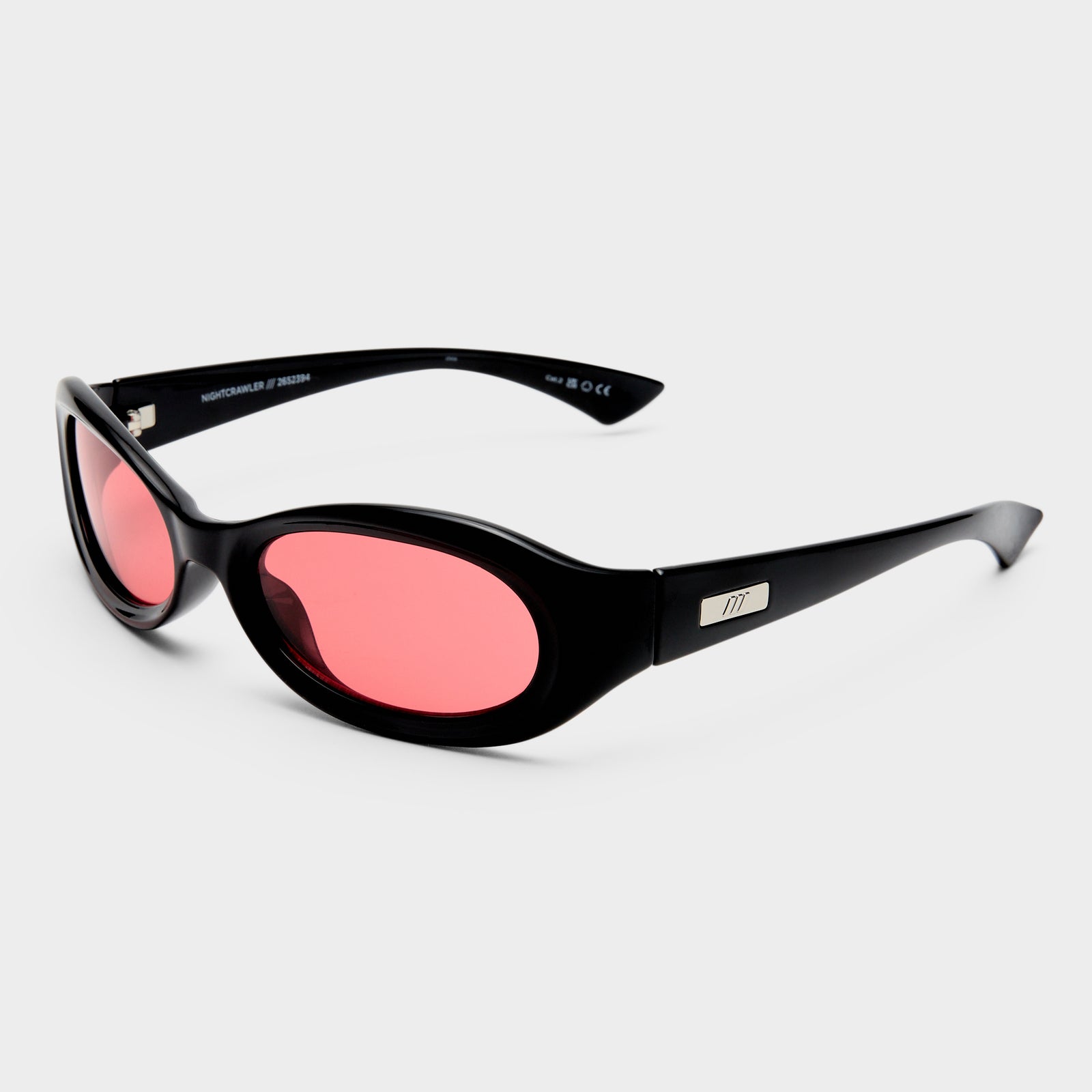 Nightcrawler Black Uni-Sex Wrap Sunglasses | Le Specs