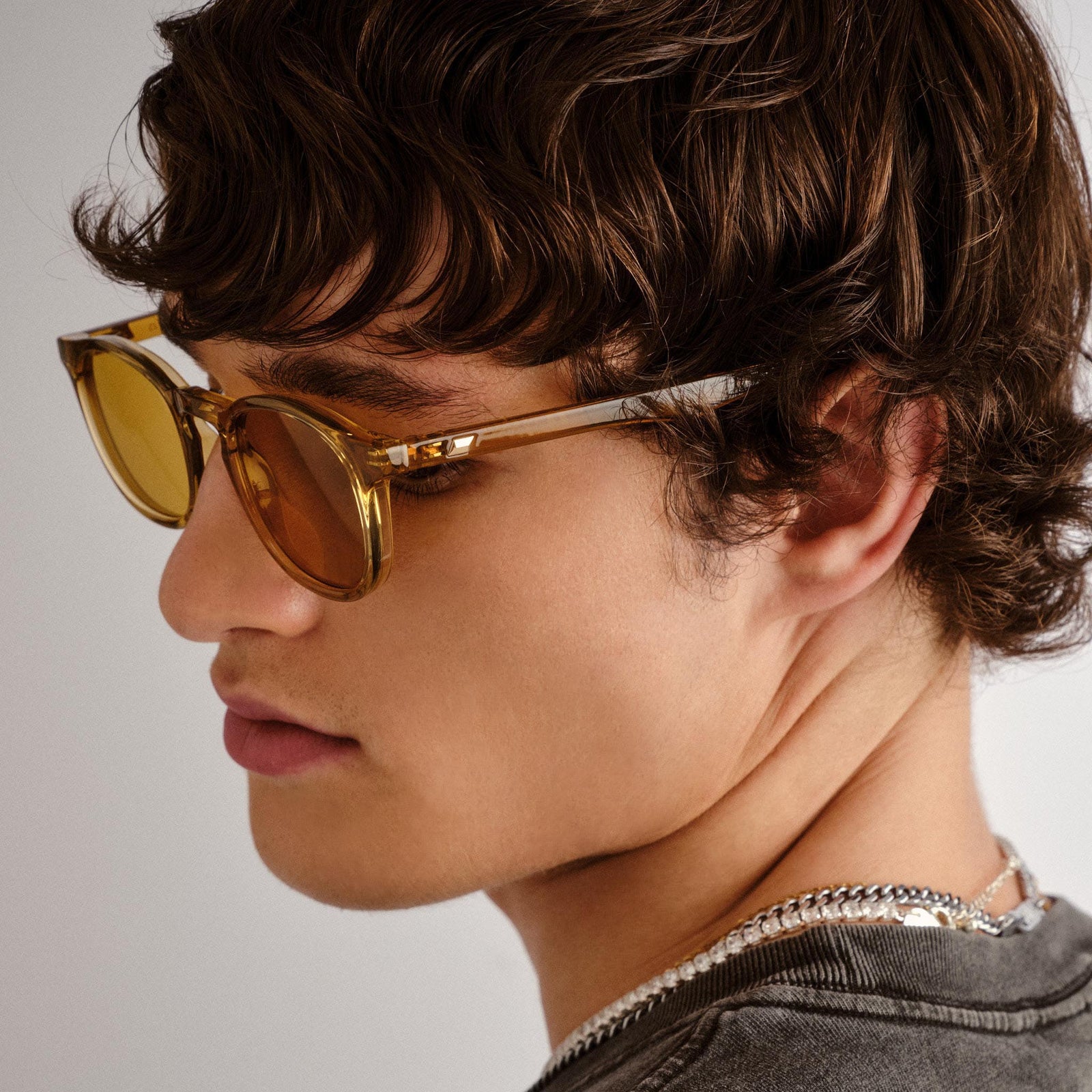 Club Royale Whiskey Uni-Sex Round Sunglasses | Le Specs