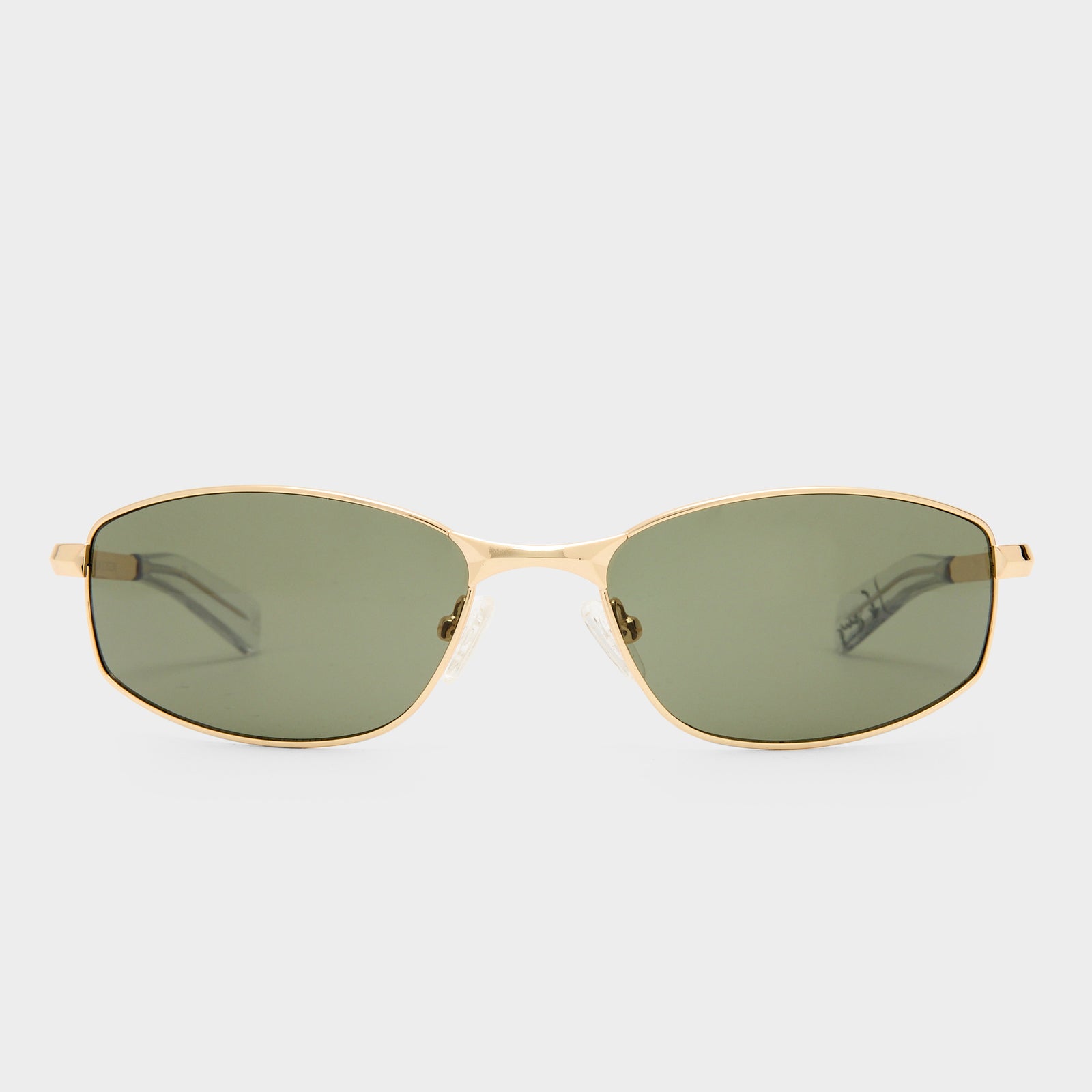 Star Beam Bright Gold Uni-Sex Wrap Sunglasses | Le Specs