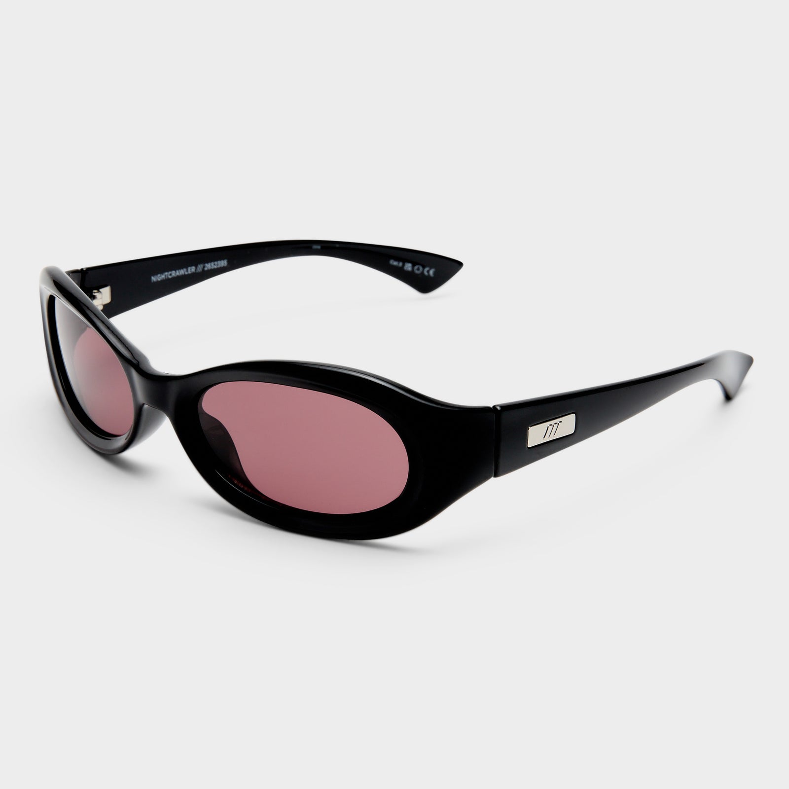 Nightcrawler Black Uni-Sex Wrap Sunglasses | Le Specs