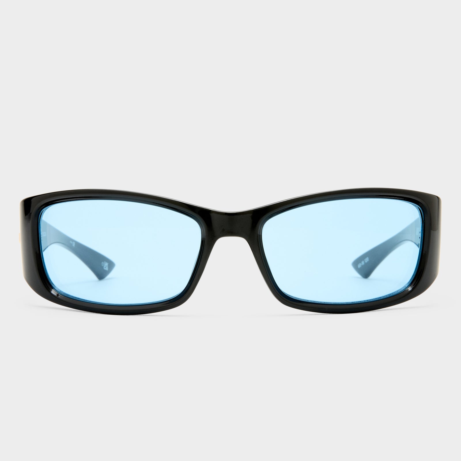 Du Jour Black Uni-Sex Wrap Sunglasses | Le Specs