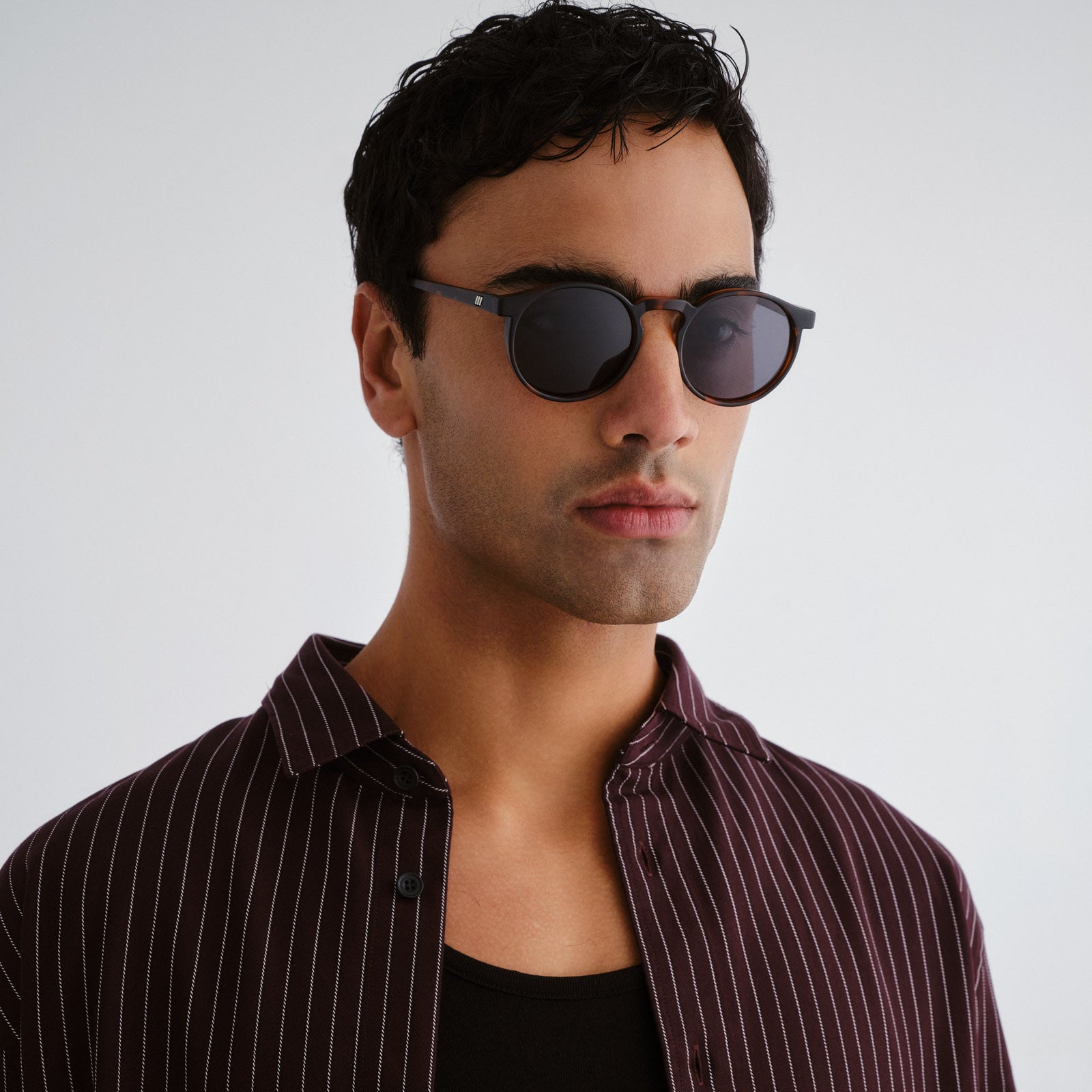 Teen Spirit Deux Matte Tort Uni-Sex Round Sunglasses | Le Specs
