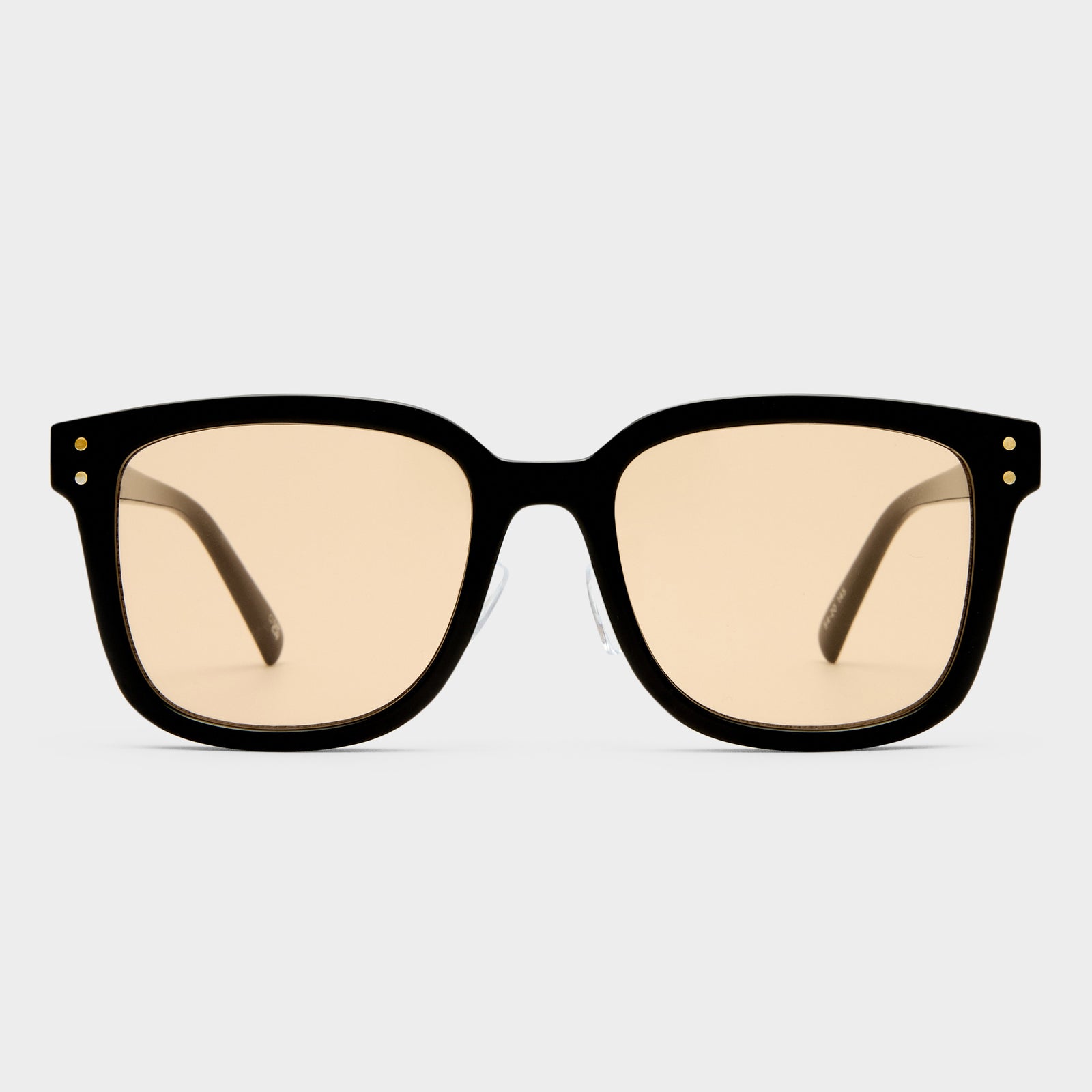 Le Domino + Black Female Square Sunglasses | Le Specs