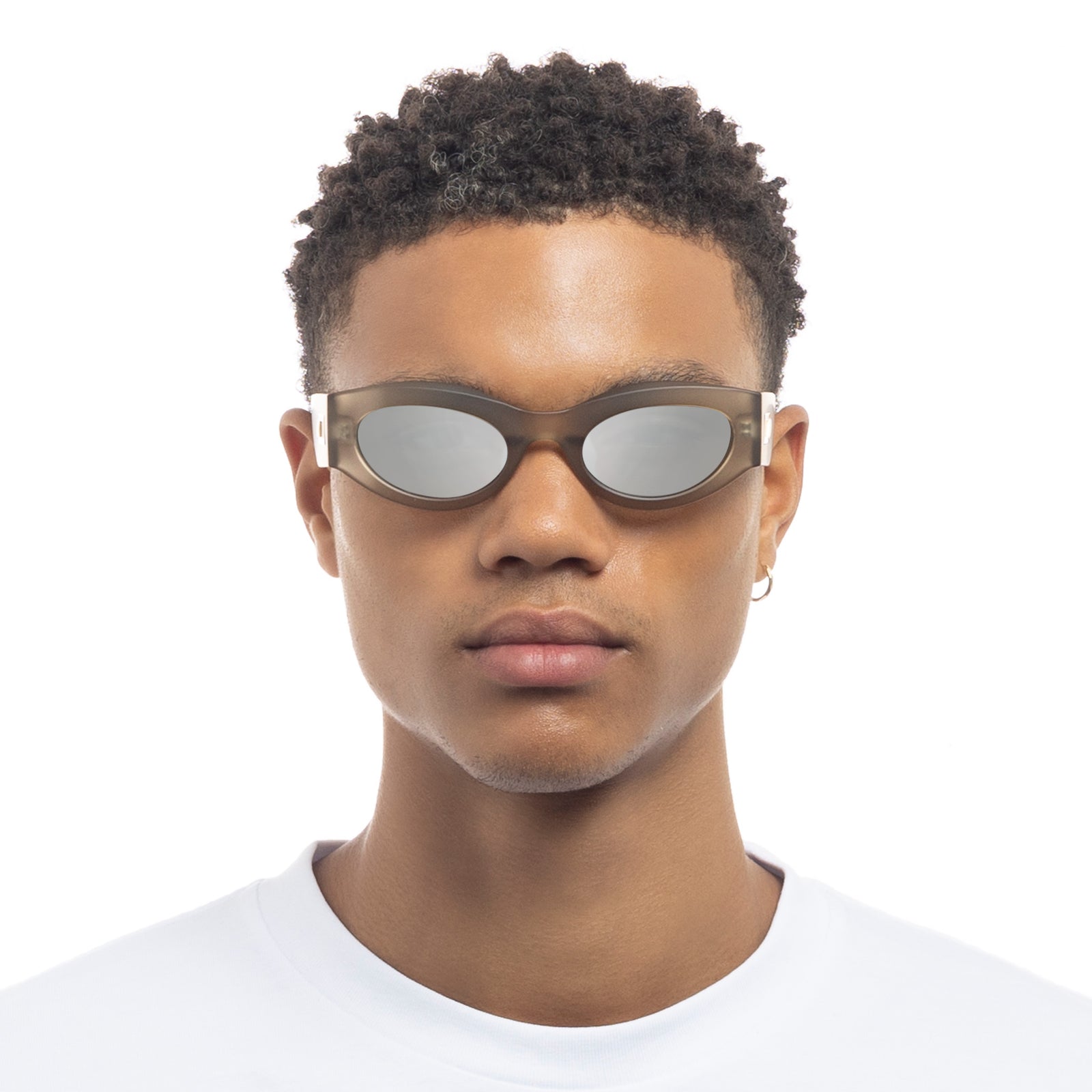 Body Bumpin Ii Matte Olive Leaf Uni-Sex Oval Sunglasses | Le Specs