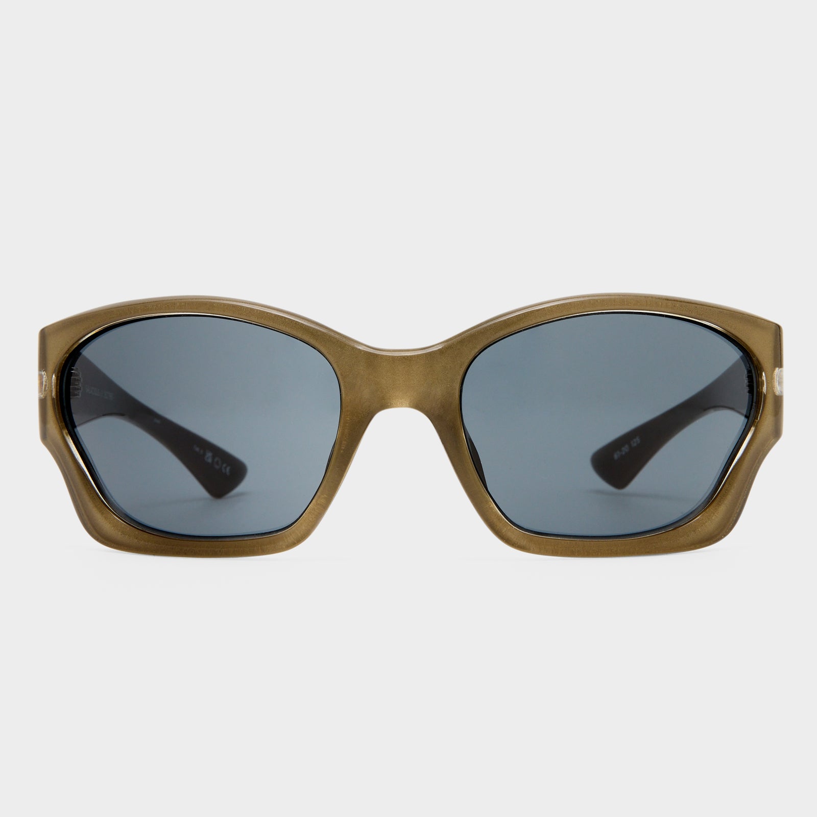 Salacious Olive Pearl Uni-Sex Wrap Sunglasses | Le Specs