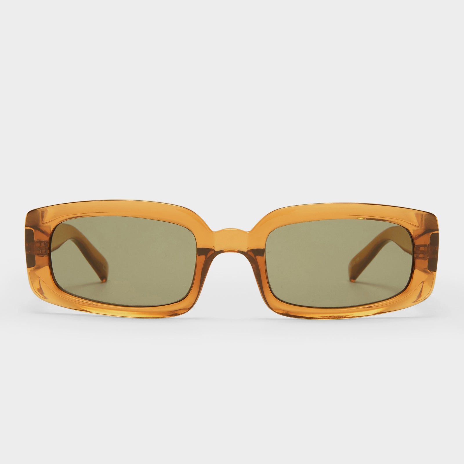 Dynamite Tobacco Uni-Sex Rectangle Sunglasses | Le Specs