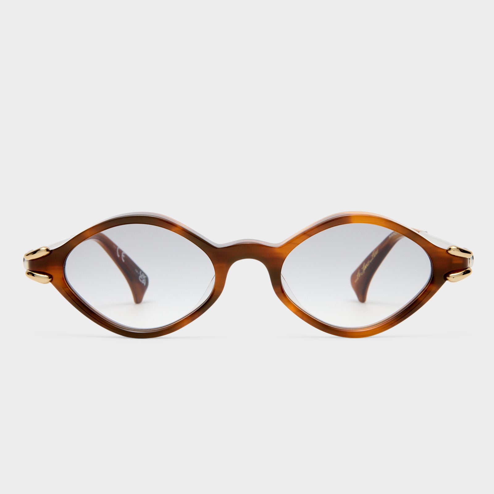 Numero Trece Teak Female Oval Sunglasses | Le Specs