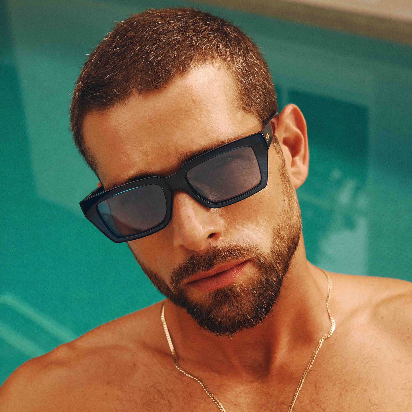 Nocturnal Habit Midnight Uni-Sex D-Frame Sunglasses | Le Specs