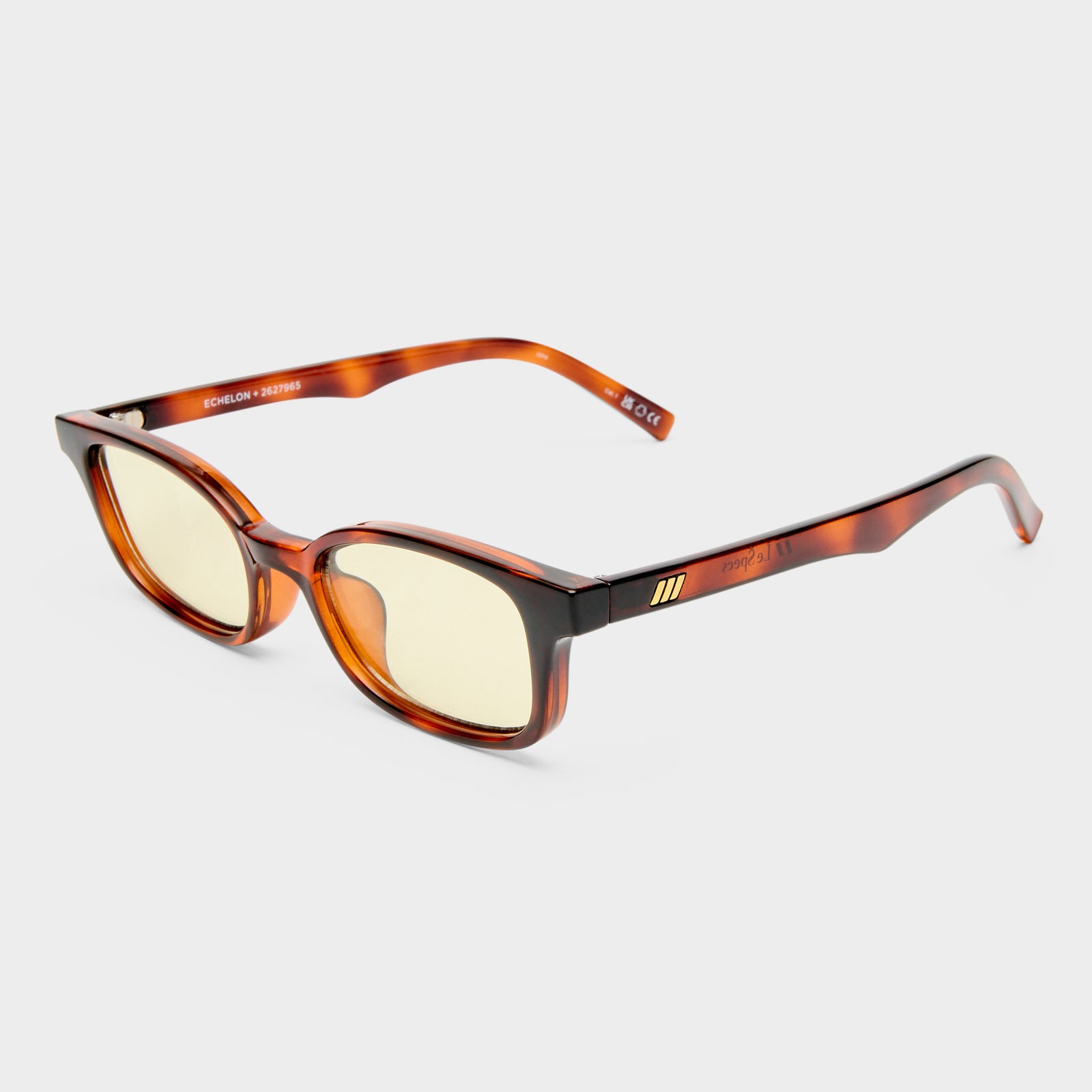 Echelon + Toffee Tort Uni-Sex Rectangle Sunglasses | Le Specs