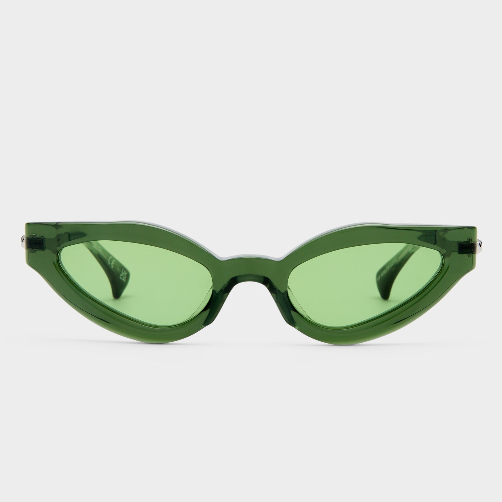 Freigeist Dark Green Uni-Sex Cat-Eye Sunglasses | Le Specs