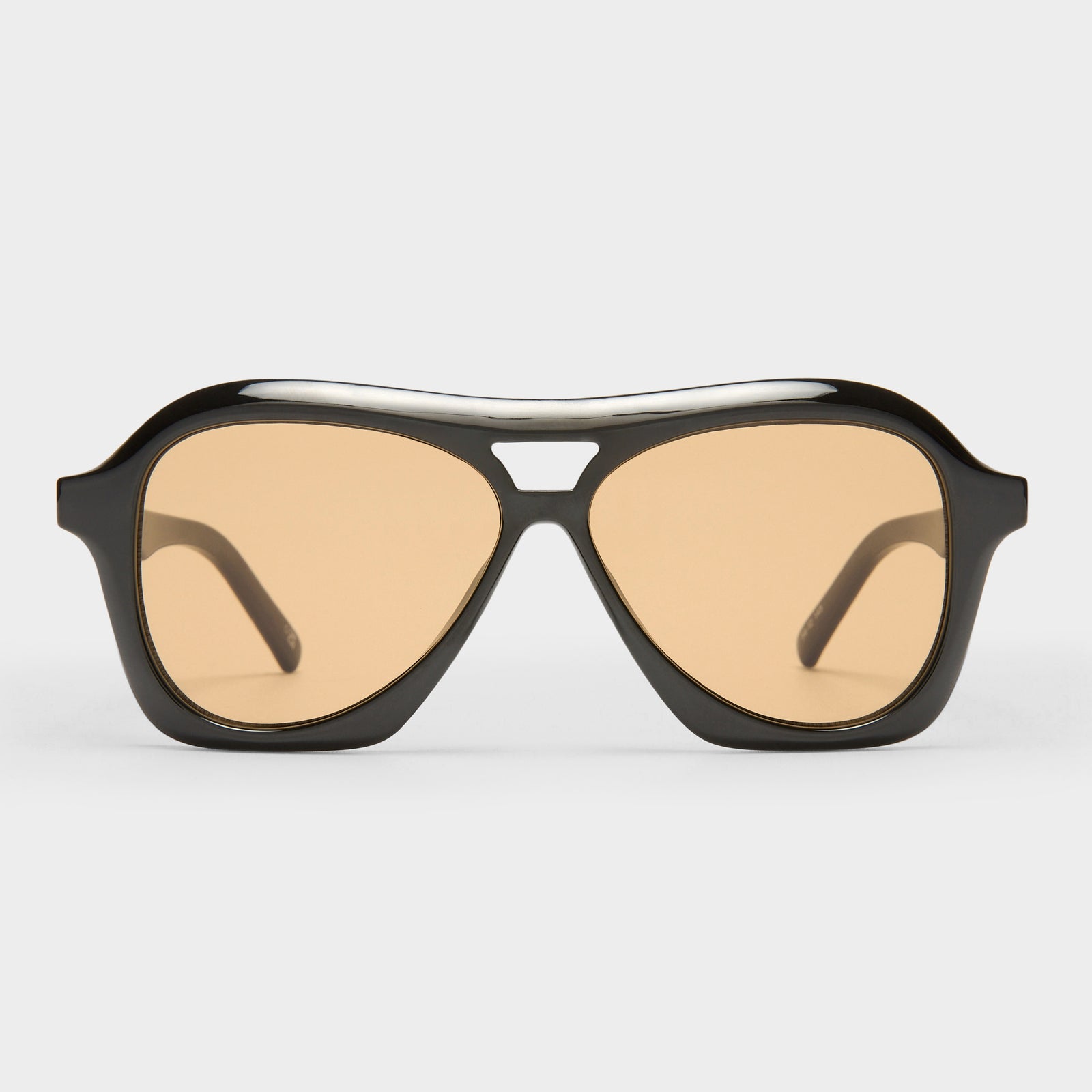 Drizzle Black Uni-Sex Aviator Sunglasses | Le Specs
