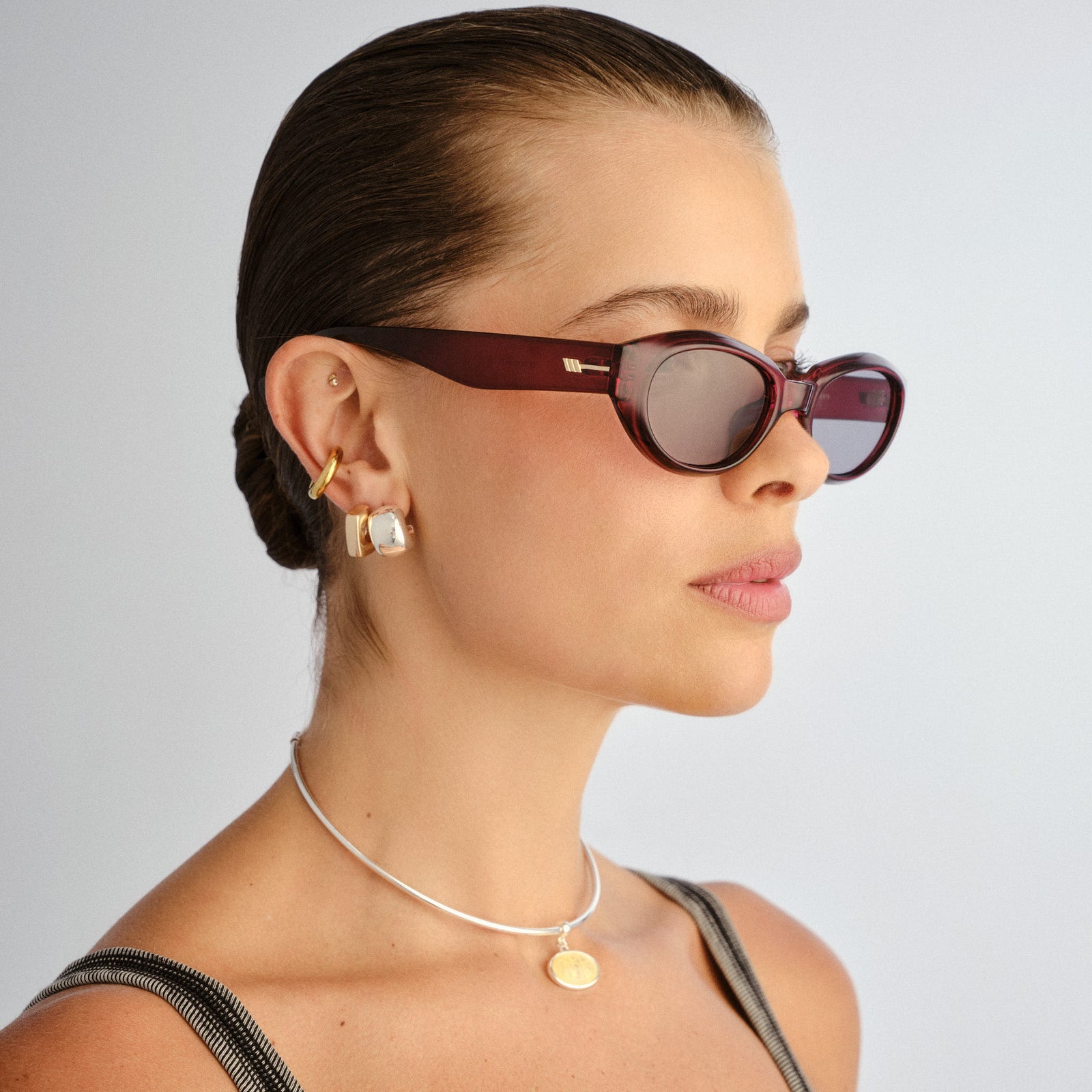 Le Bijou + Mulberry Uni-Sex Oval Sunglasses | Le Specs
