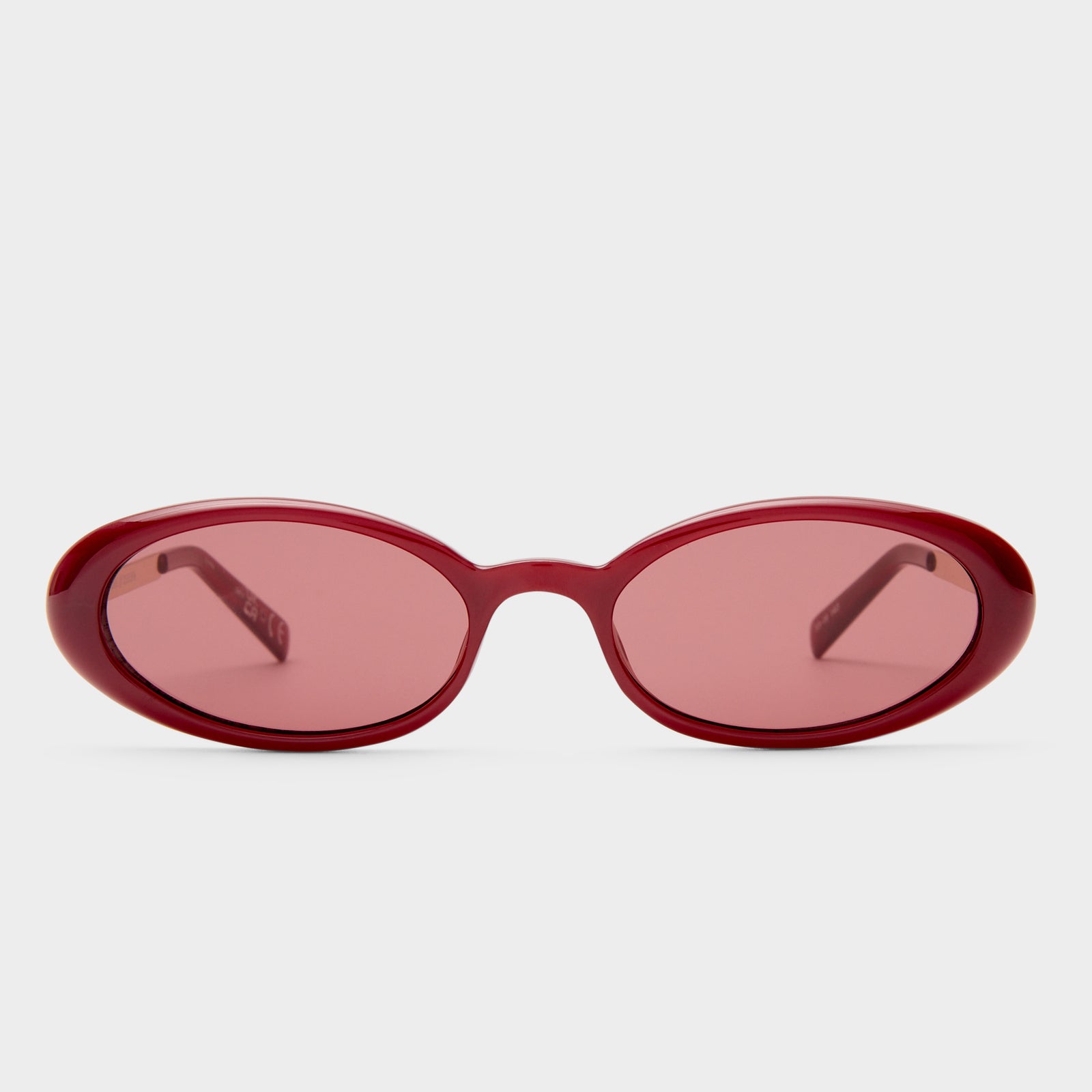 Magnifique Cherry Female Oval Sunglasses | Le Specs