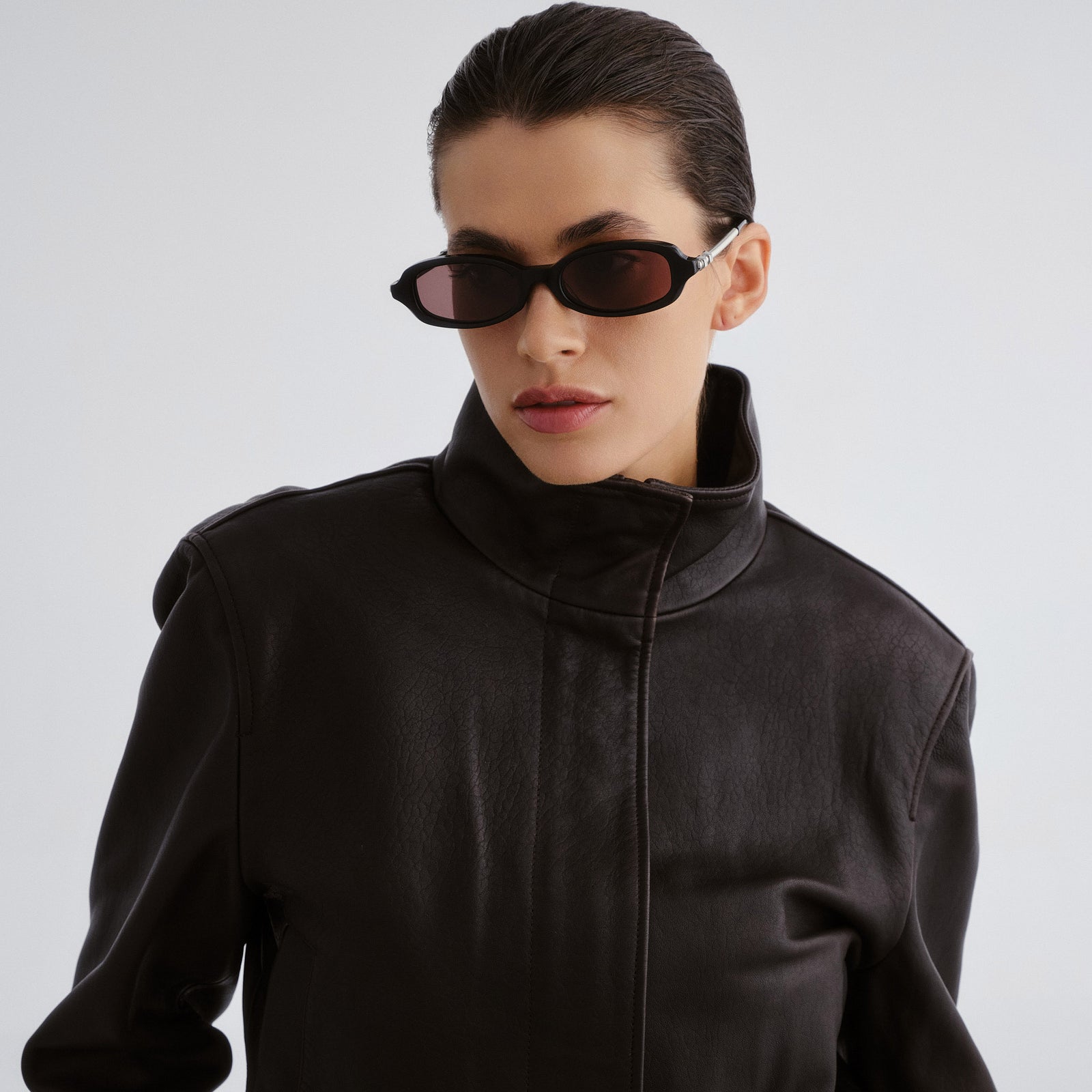 Lichtblick Black Uni-Sex Rectangle Sunglasses | Le Specs