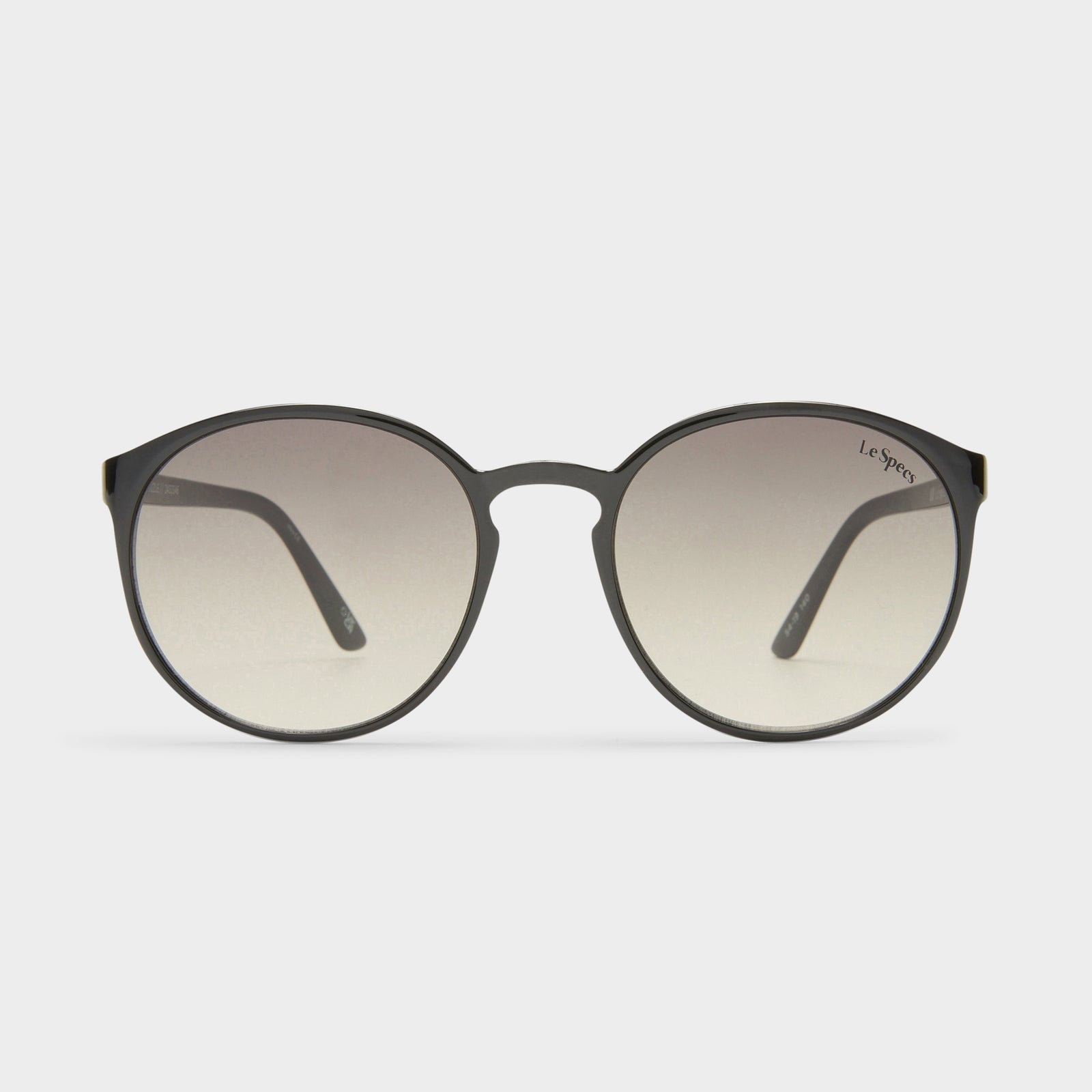 Swizzle Black Uni-Sex Round Sunglasses | Le Specs
