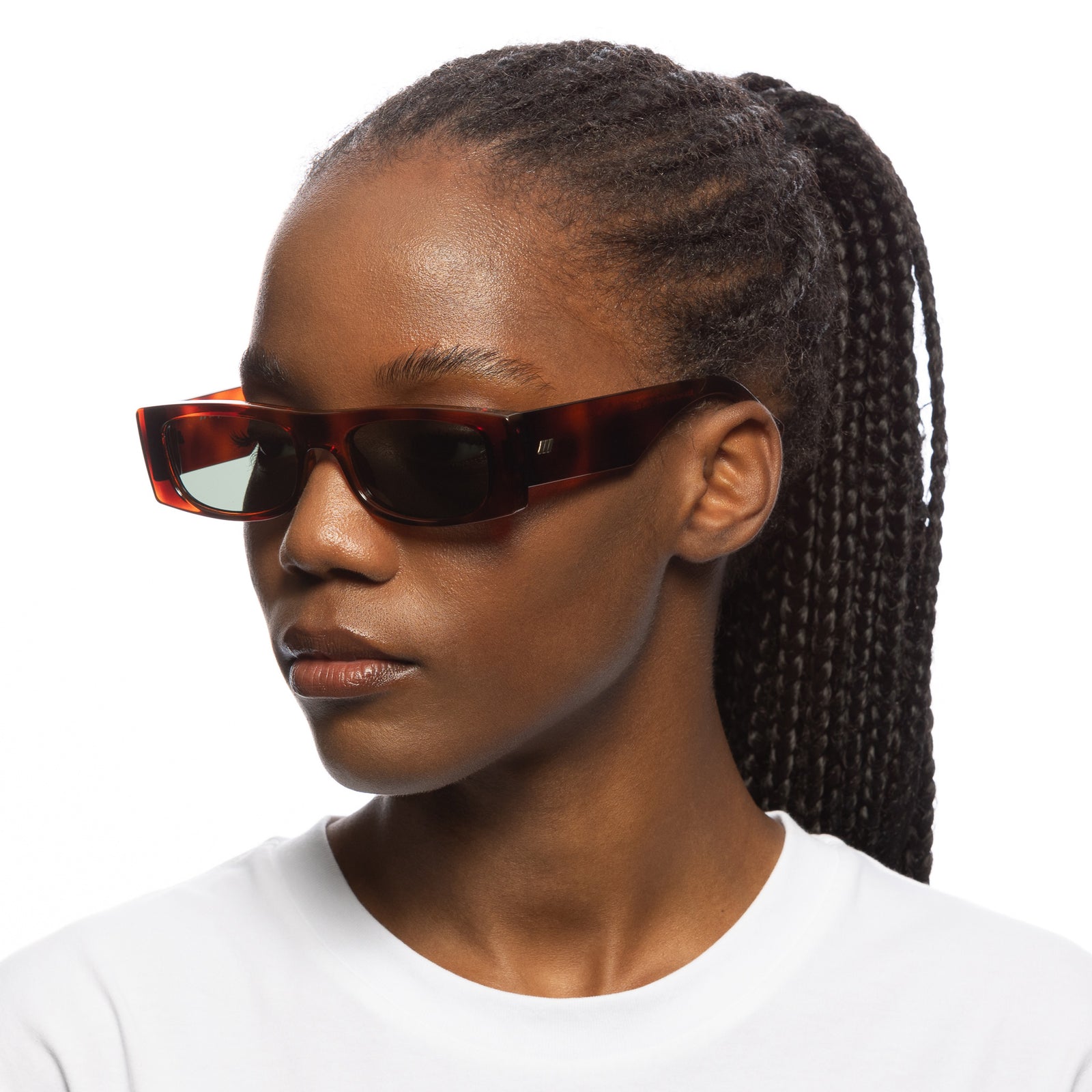 Recovery Toffee Tort Female Rectangle Sunglasses | Le Specs