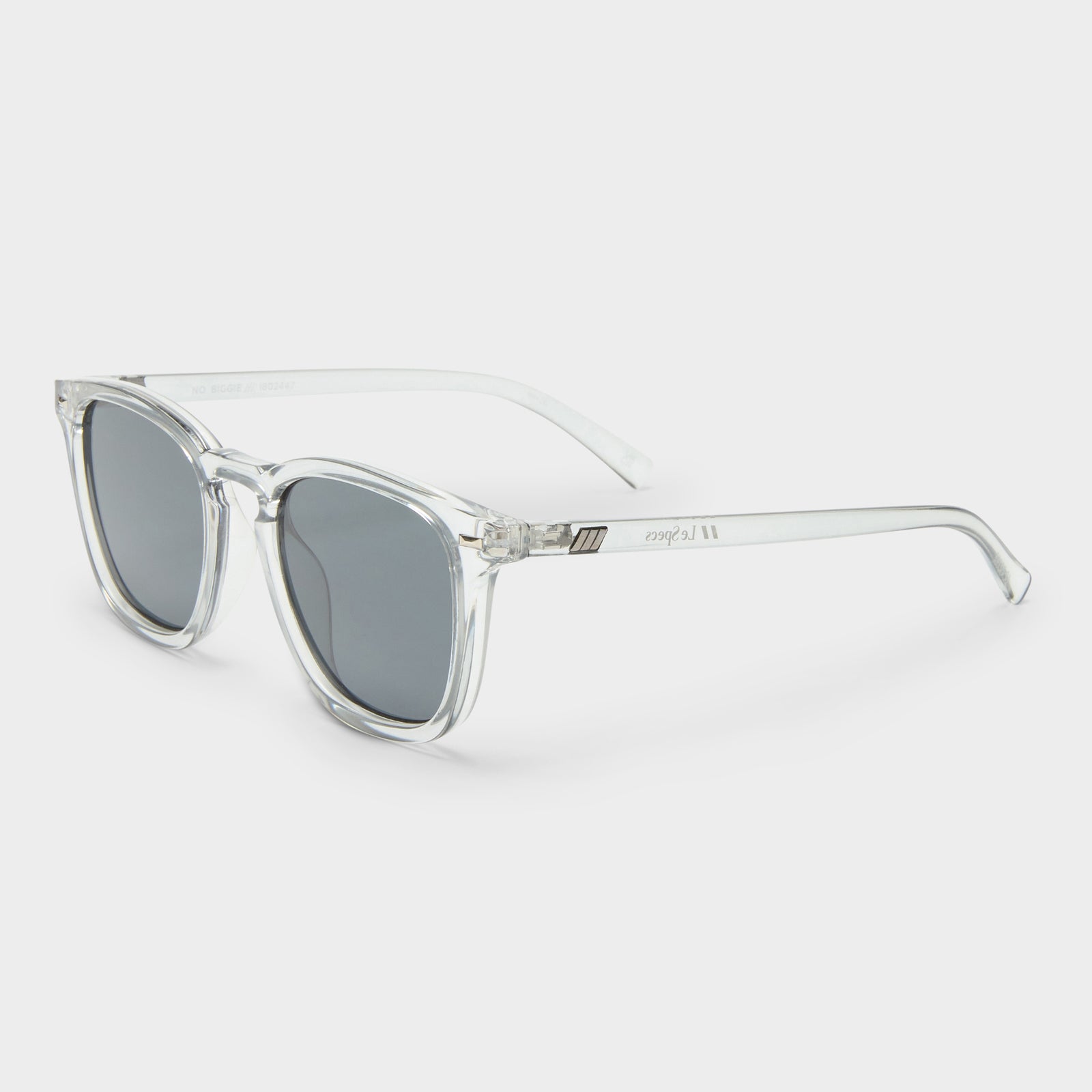 No Biggie Pewter Uni-Sex Square Sunglasses | Le Specs