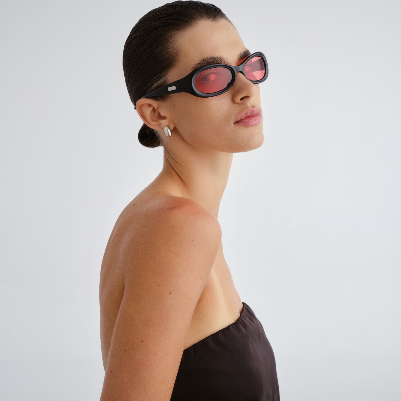 Nightcrawler Black Uni-Sex Wrap Sunglasses | Le Specs
