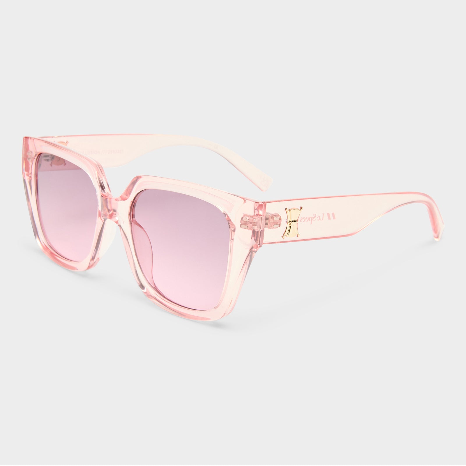 The Illusion French Rose Female Square Sunglasses | Le Specs