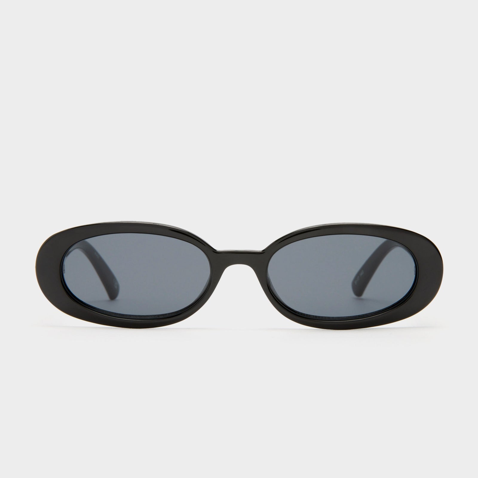 Outta Love Black Uni-Sex Oval Sunglasses | Le Specs