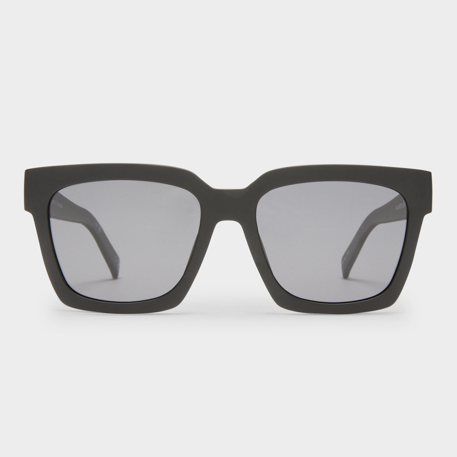 Weekend Riot Matte Black Uni-Sex D-Frame Sunglasses | Le Specs