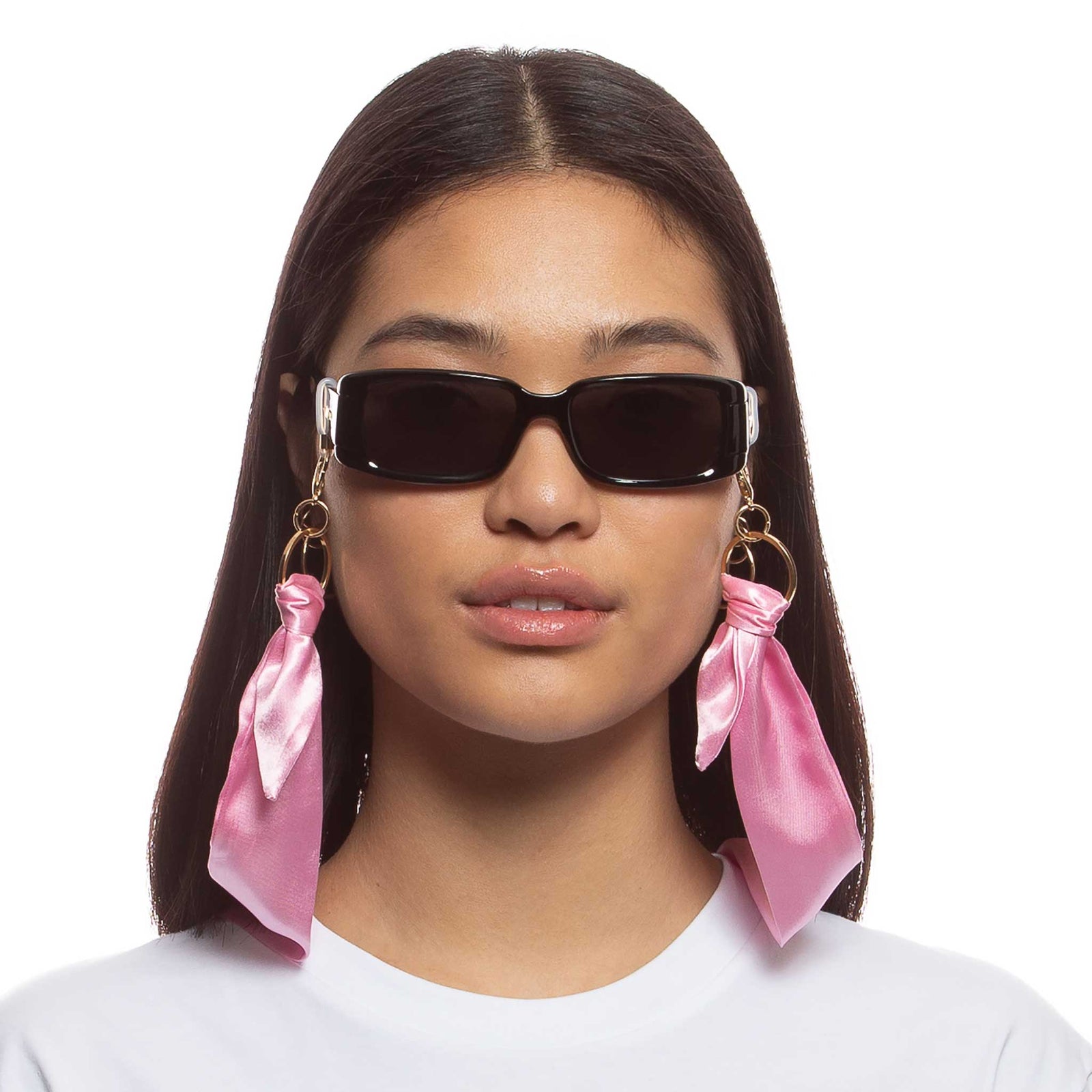 Y2k Scarf Chain Pastel Pink Female Accessories Accessories | Le Specs