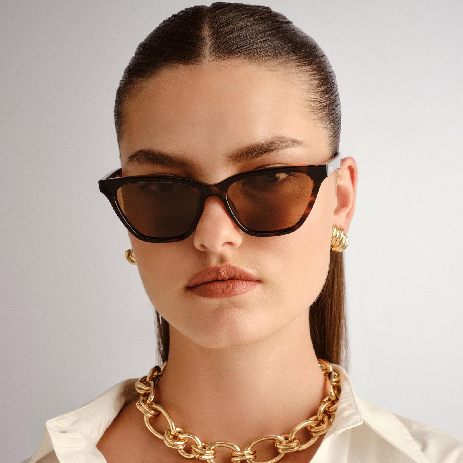 Unfaithful Tort Female Cat-Eye Sunglasses | Le Specs