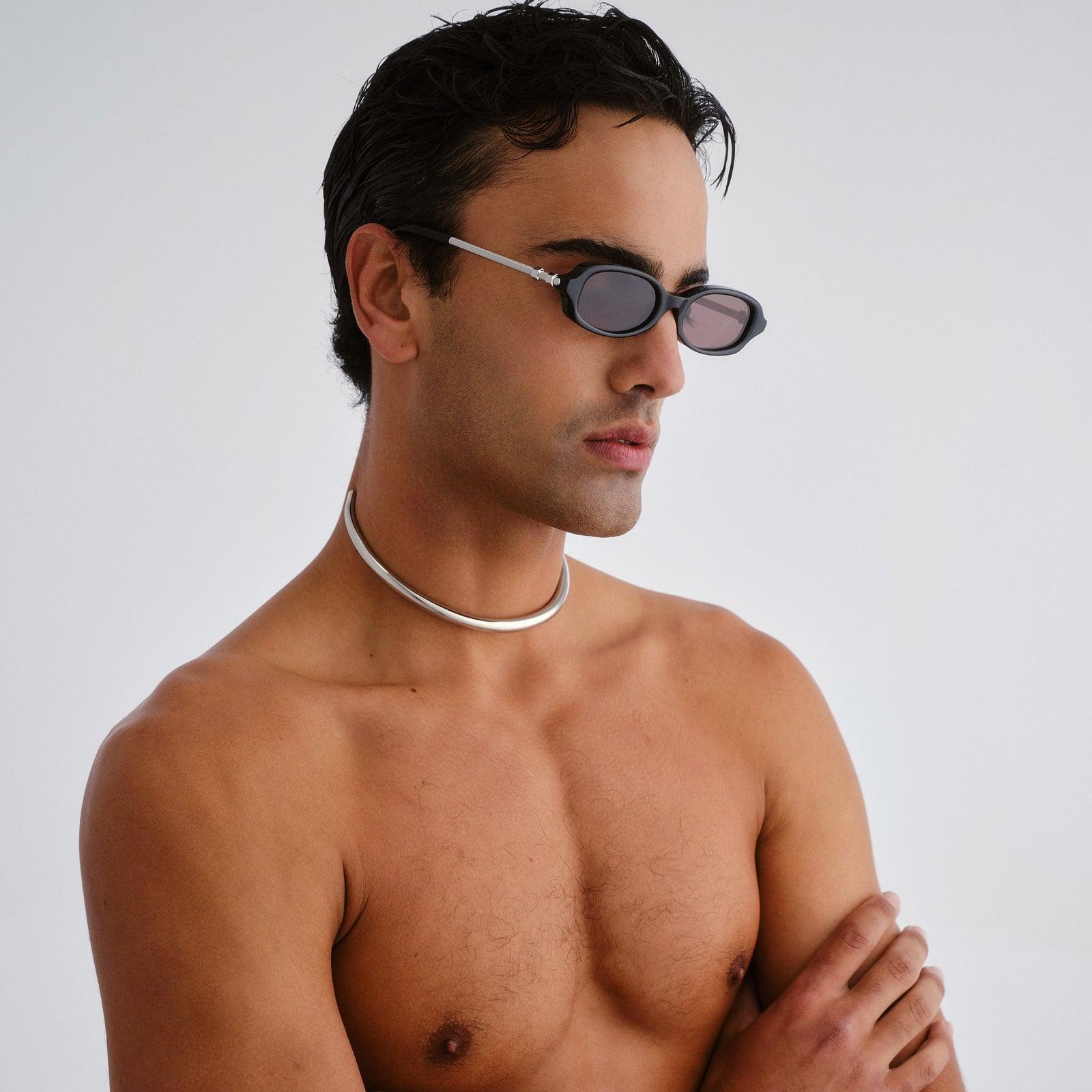 Lichtblick Black Uni-Sex Rectangle Sunglasses | Le Specs