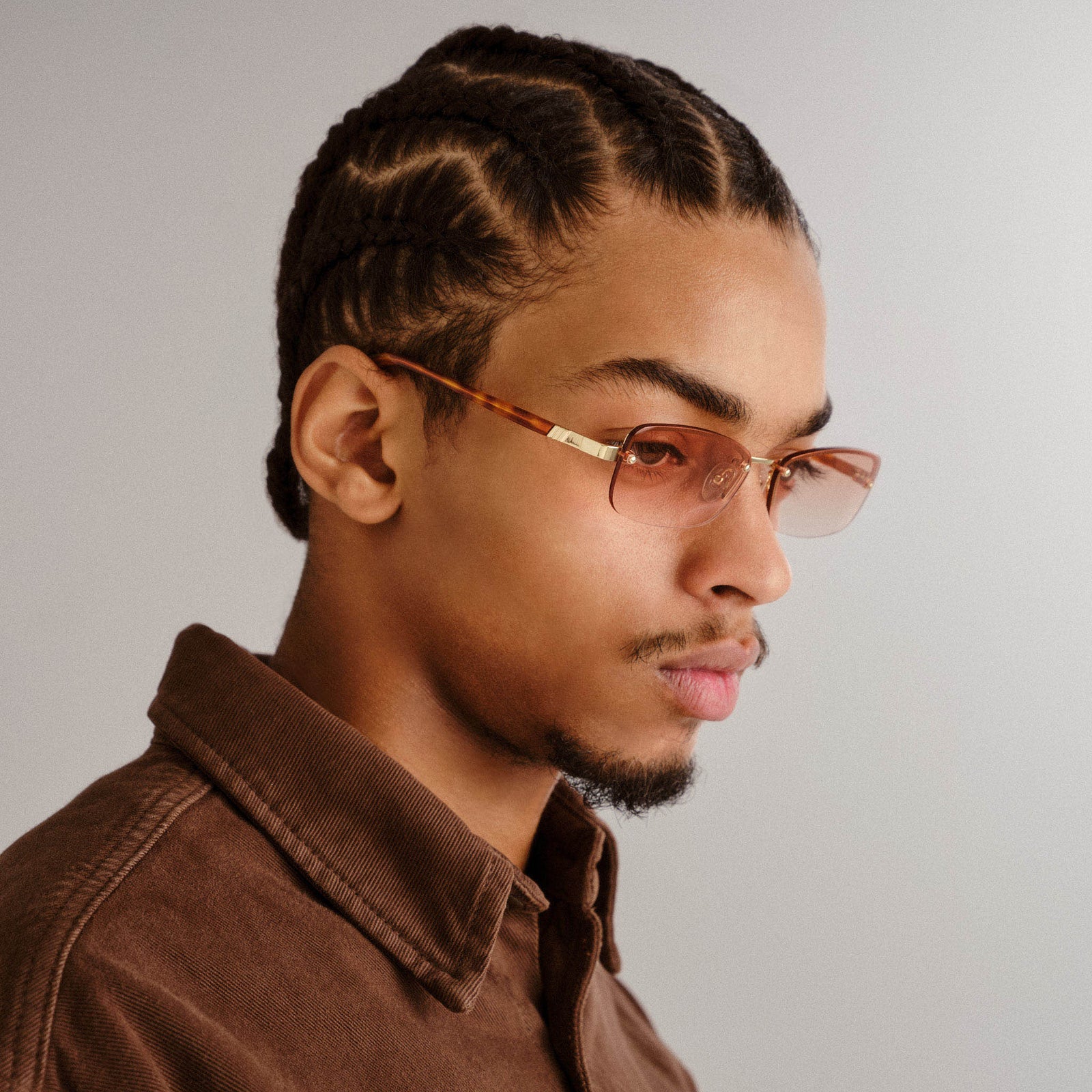 Enigmatic Gold Vintage Tort Female Rectangle Sunglasses | Le Specs