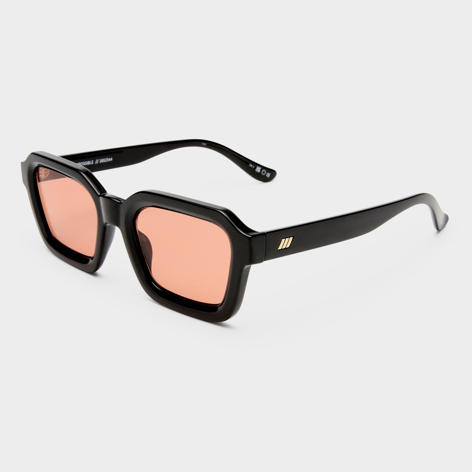 Impossible Black Uni-Sex Square Sunglasses | Le Specs