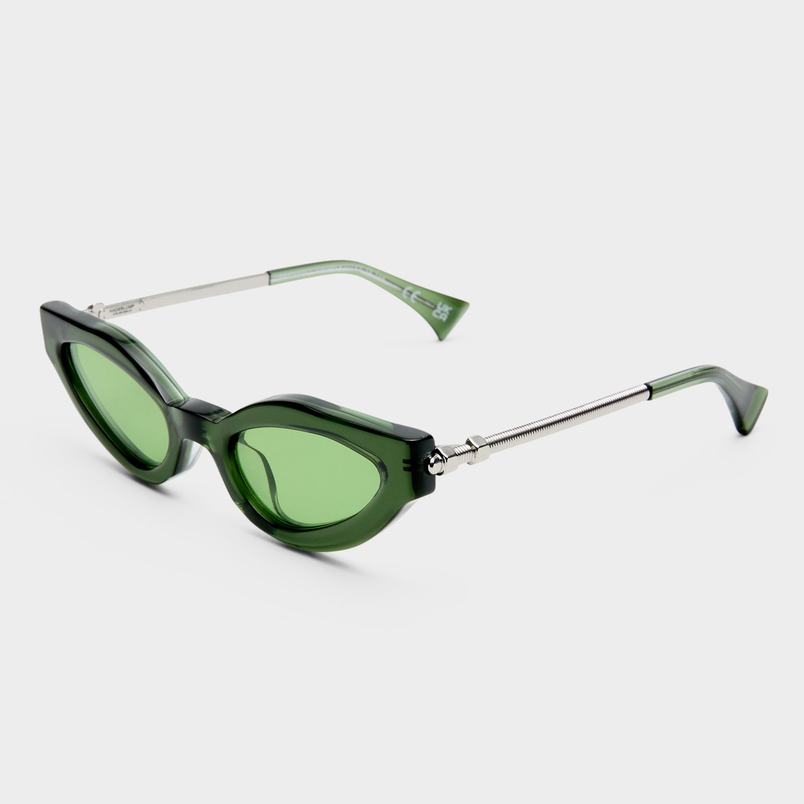 Freigeist Dark Green Uni-Sex Cat-Eye Sunglasses | Le Specs