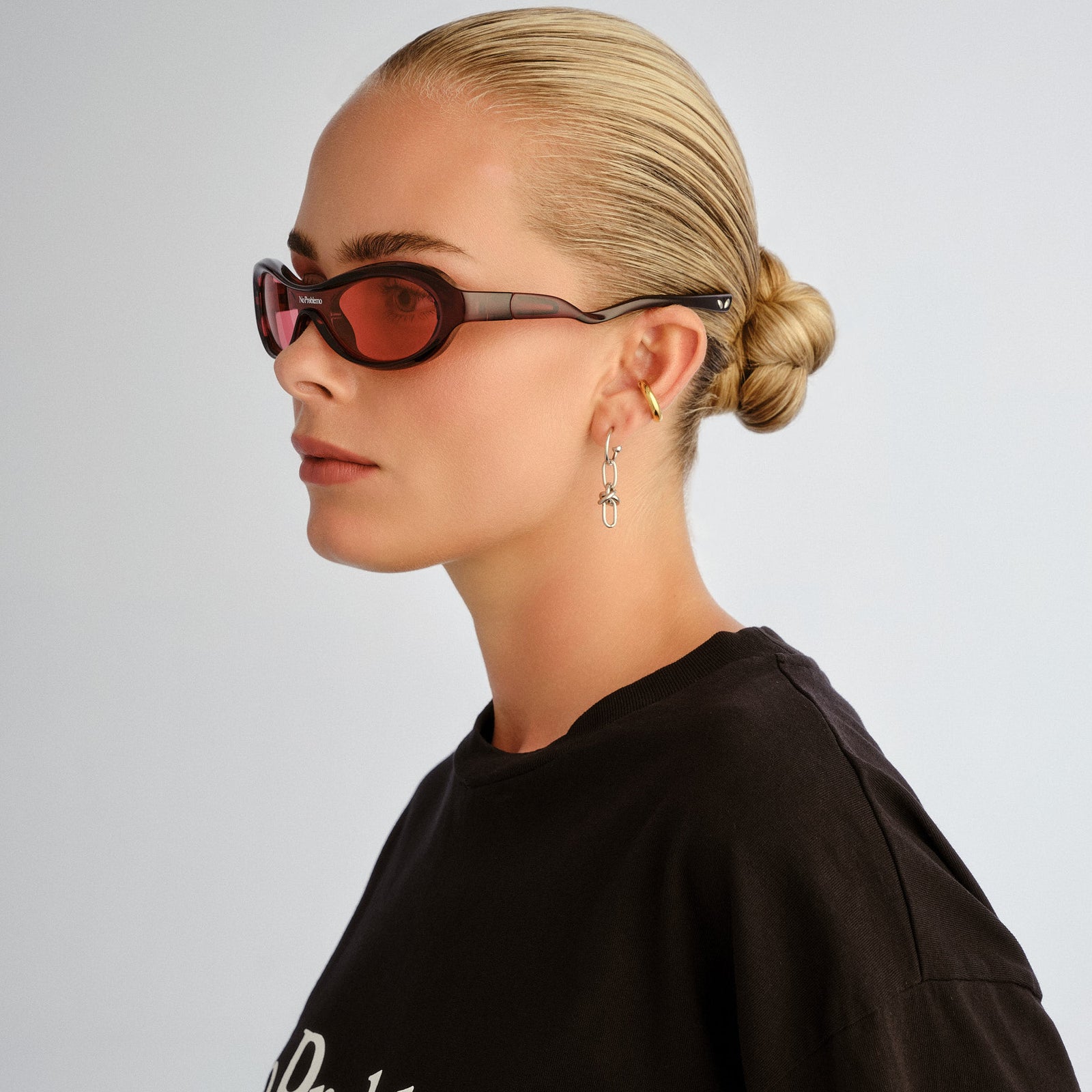Vortex Deux Dark Cherry Uni-Sex Shield Sunglasses | Le Specs
