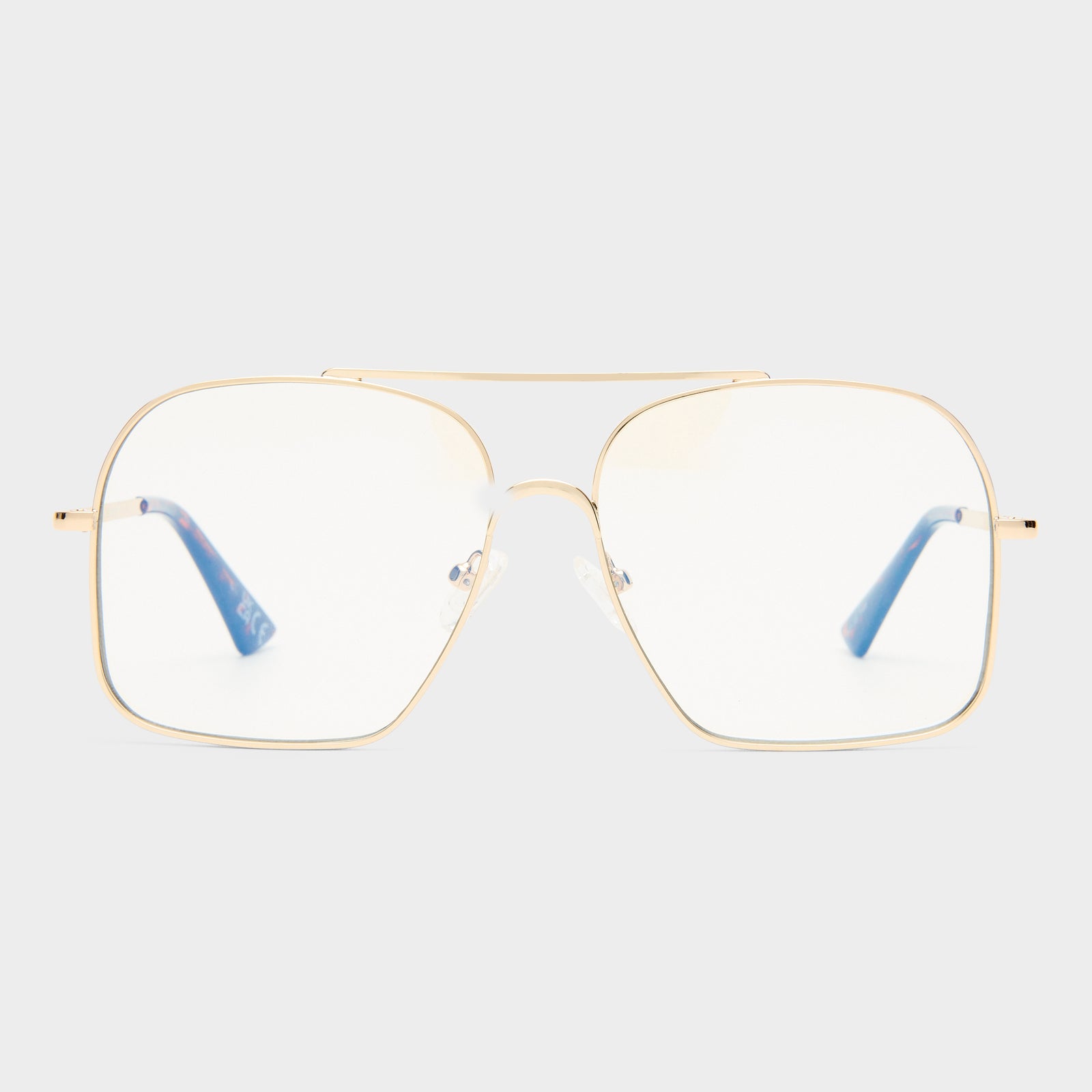 Civelle Gold Female Aviator Blue Light | Le Specs