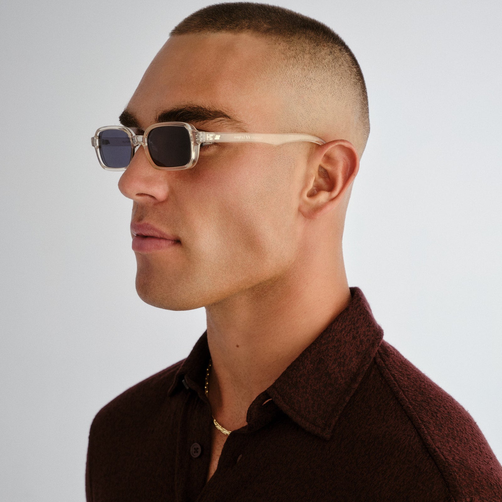 Pilferer Pewter Uni-Sex Rectangle Sunglasses | Le Specs
