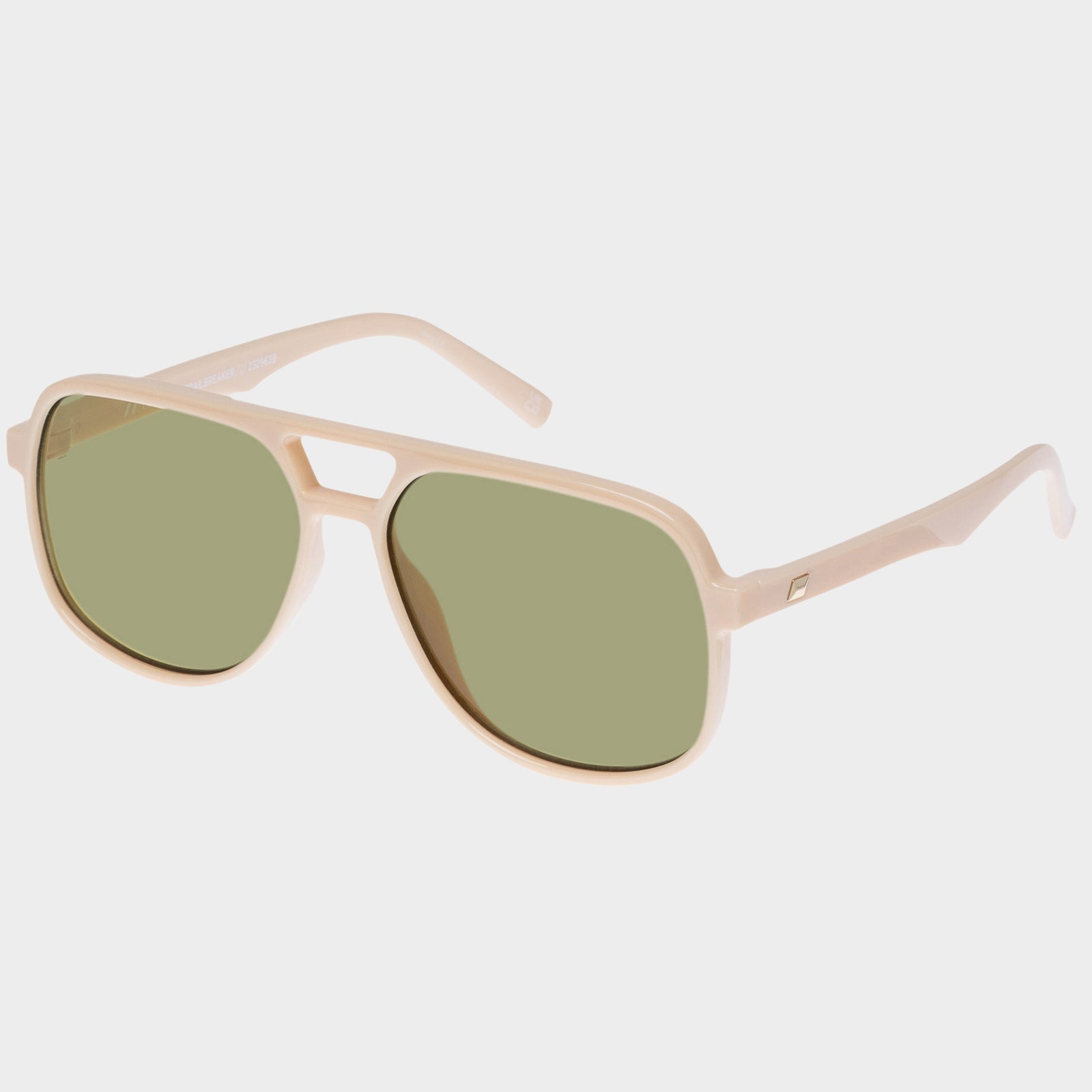 Trailbreaker Ivory Uni-Sex Aviator Sunglasses | Le Specs