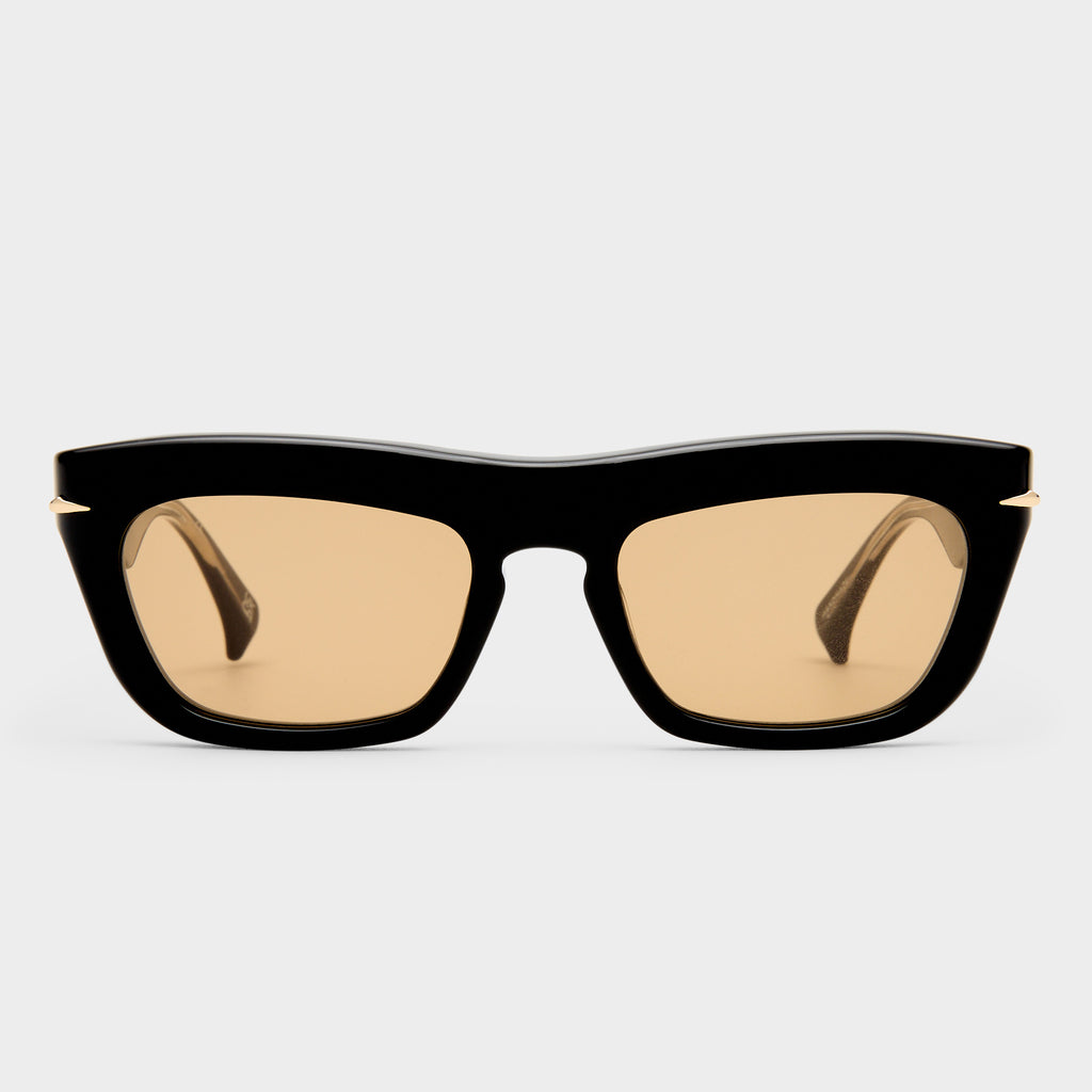 Numero Nueve Obsidian Black Female D-Frame Sunglasses | Le Specs