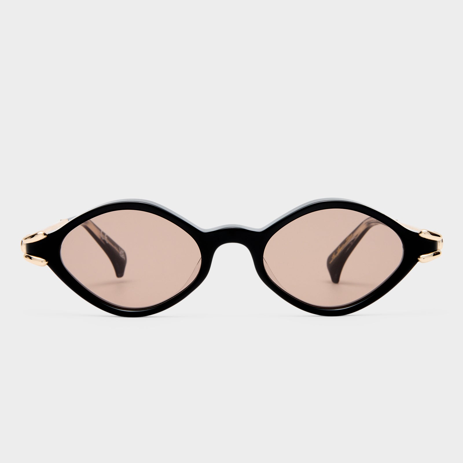 Numero Trece Obsidian Black Female Oval Sunglasses | Le Specs