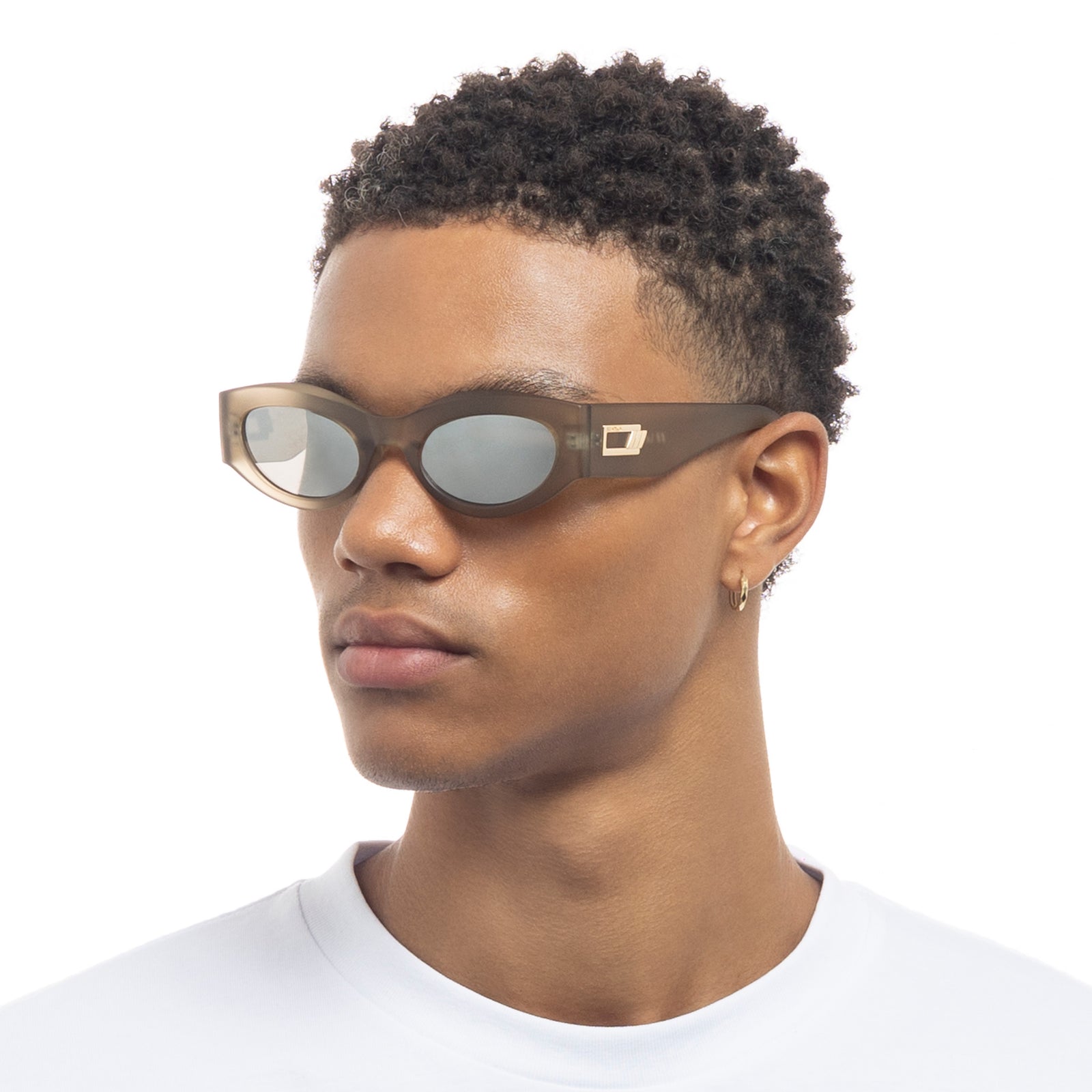 Body Bumpin Ii Matte Olive Leaf Uni-Sex Oval Sunglasses | Le Specs