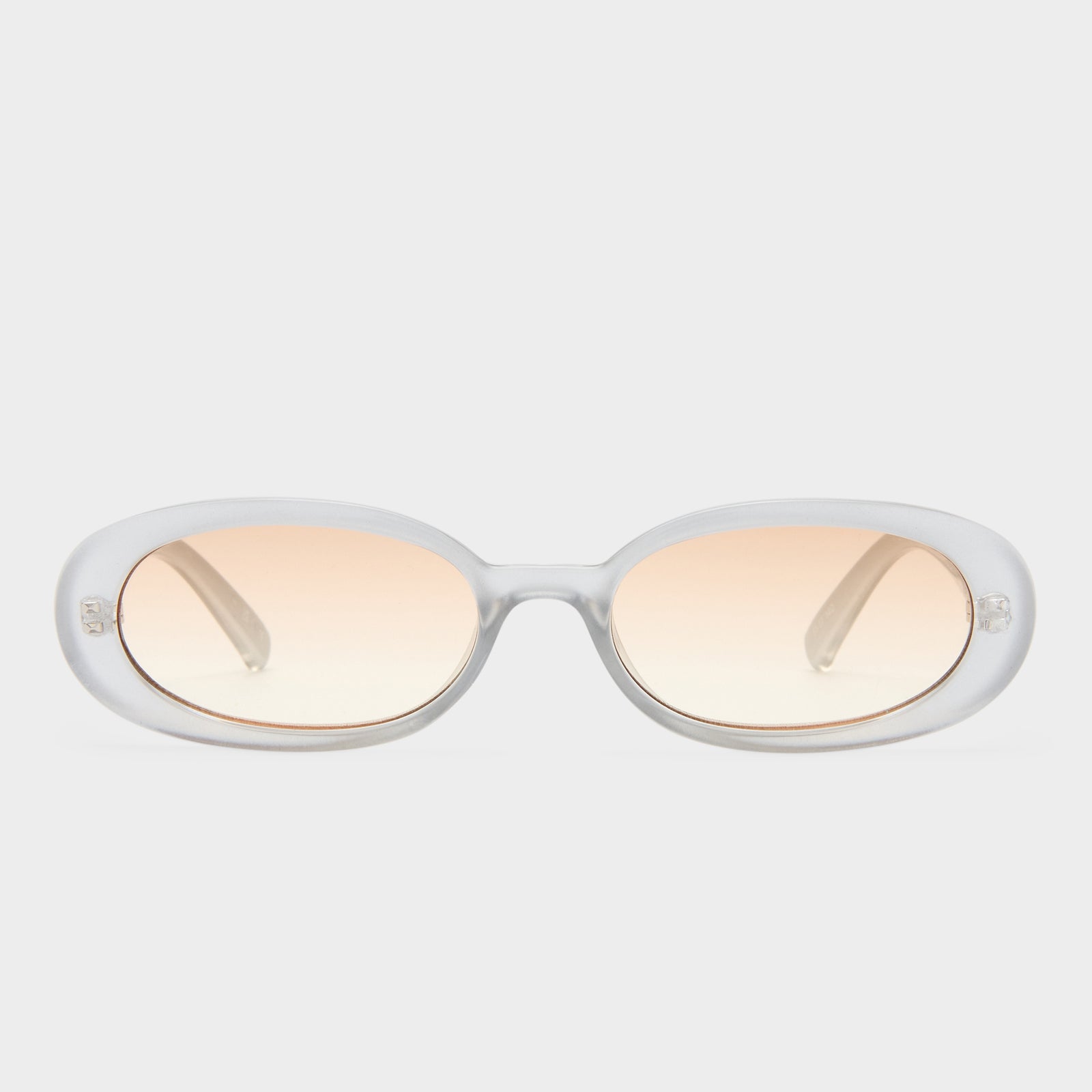 Outta Love Silver Pearl Female Oval Sunglasses | Le Specs