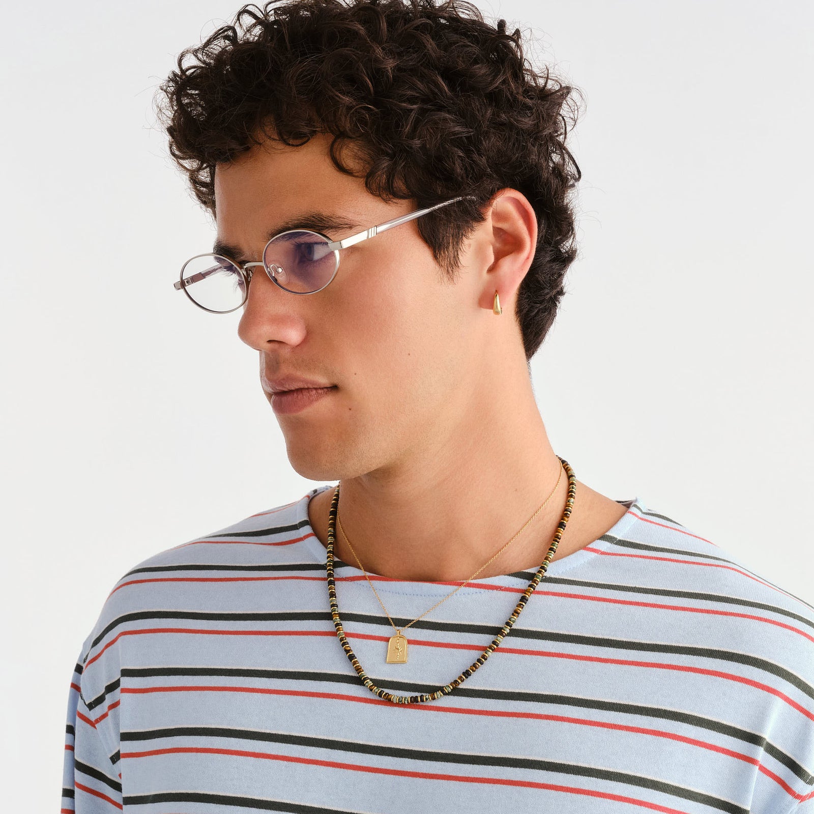Icicle Silver Uni-Sex Oval Blue Light | Le Specs