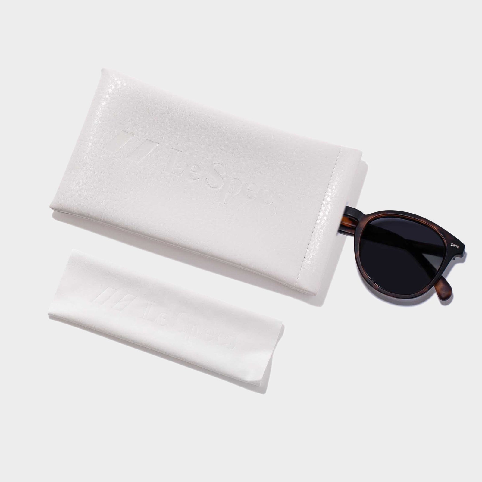 Le Specs Case Cloth White Uni-Sex Accessories Accessories | Le Specs