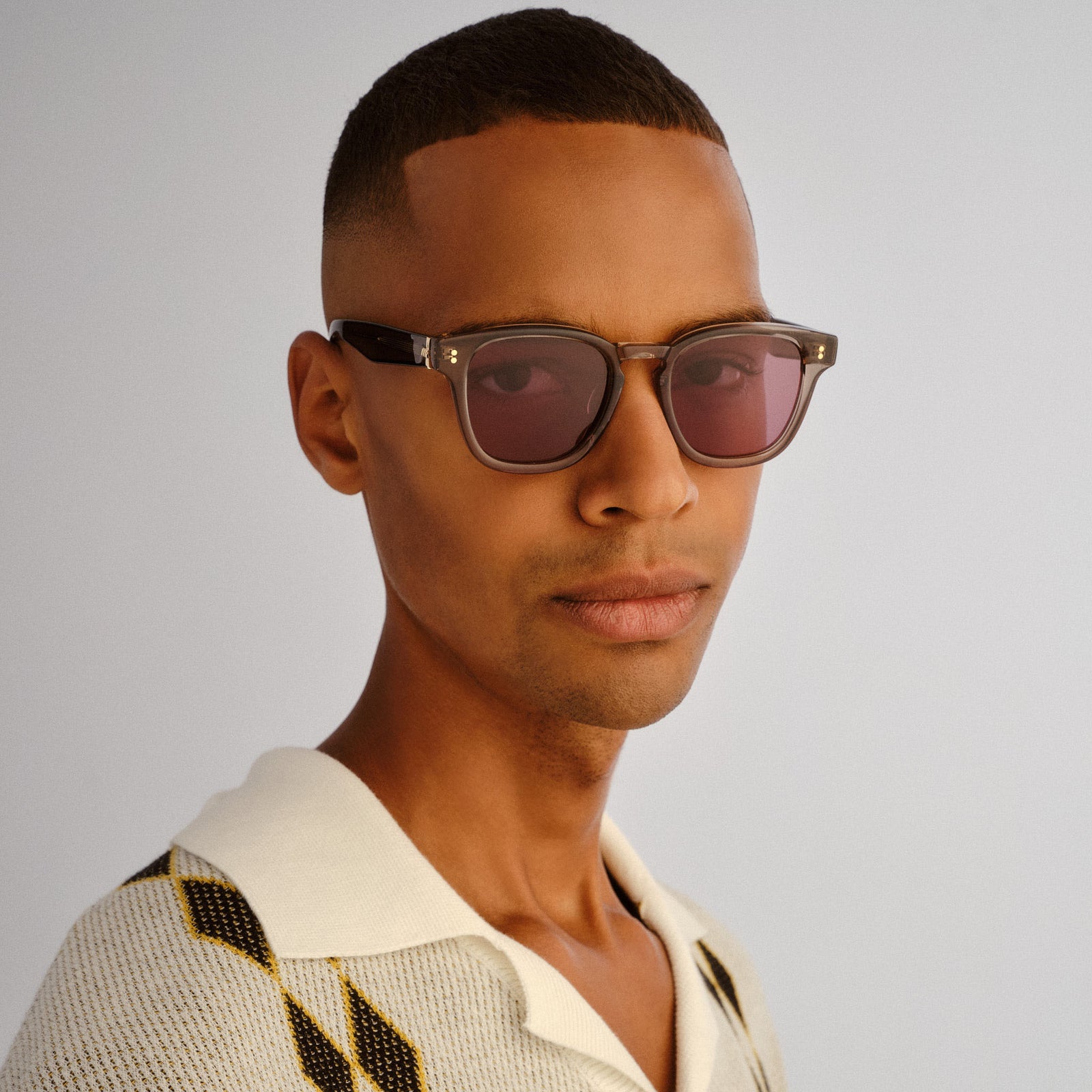 Torrent Khaki Uni-Sex Square Sunglasses | Le Specs