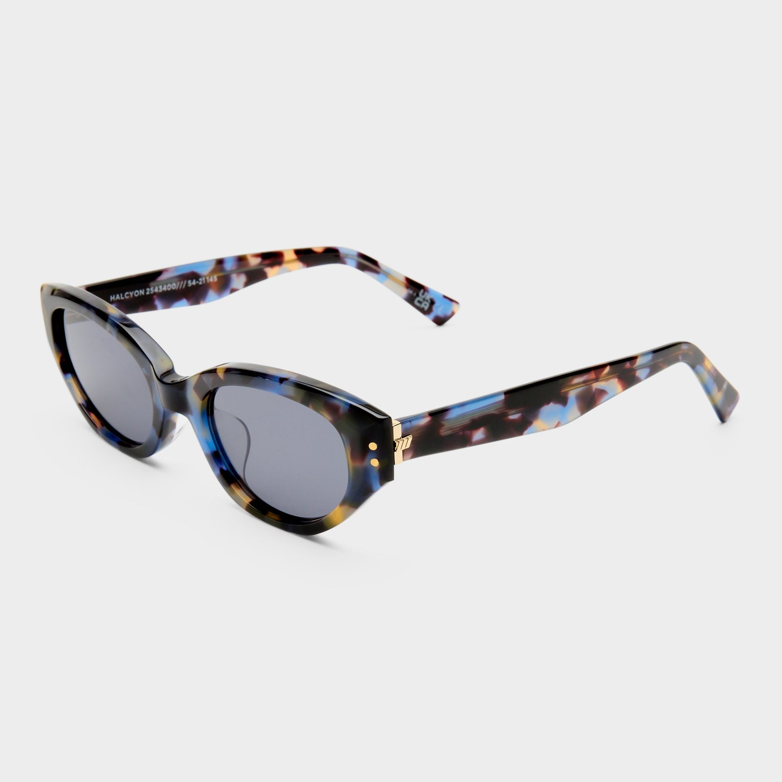 Halcyon Navy Tort Female Cat-Eye Sunglasses | Le Specs