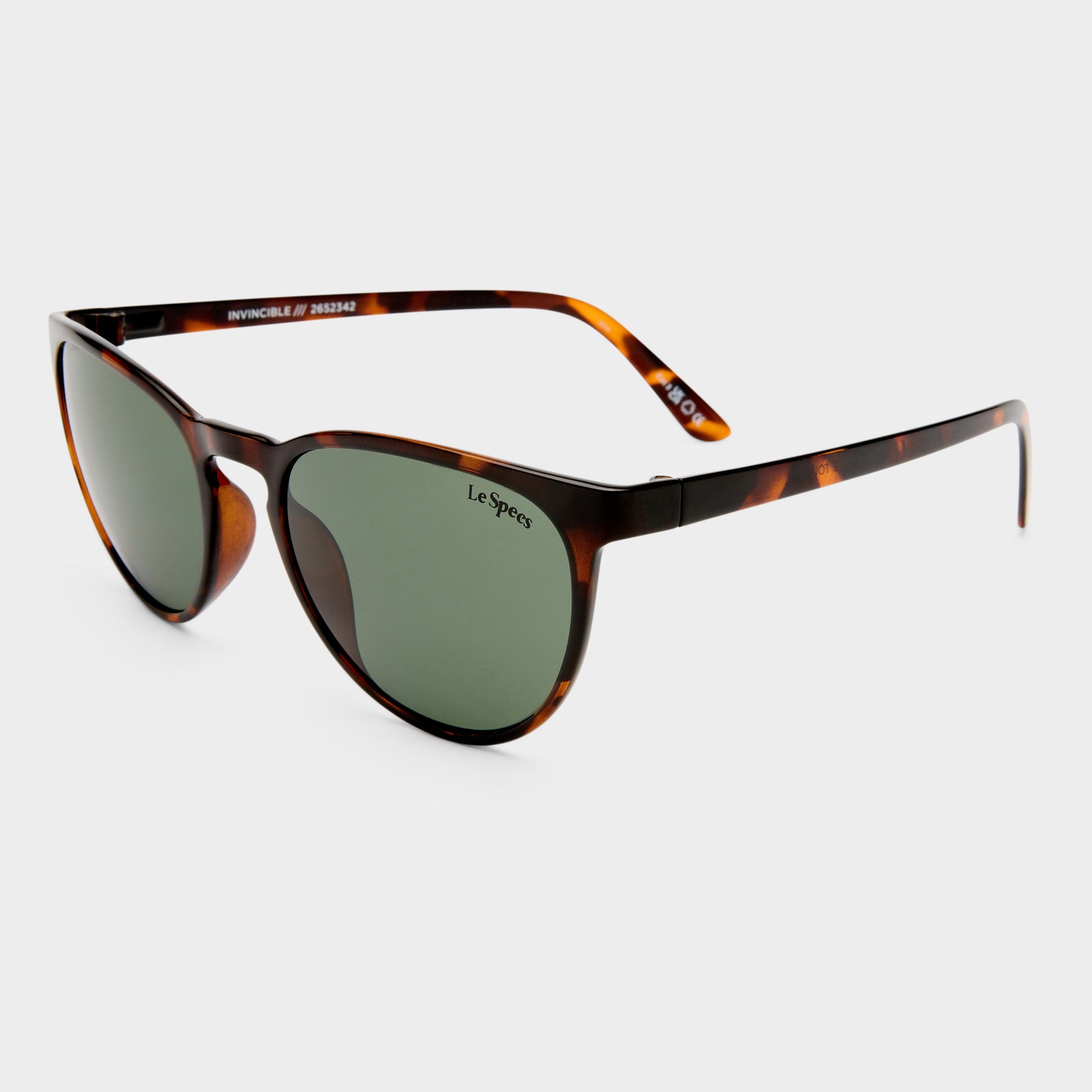 Invincible Tort Uni-Sex Round Sunglasses | Le Specs