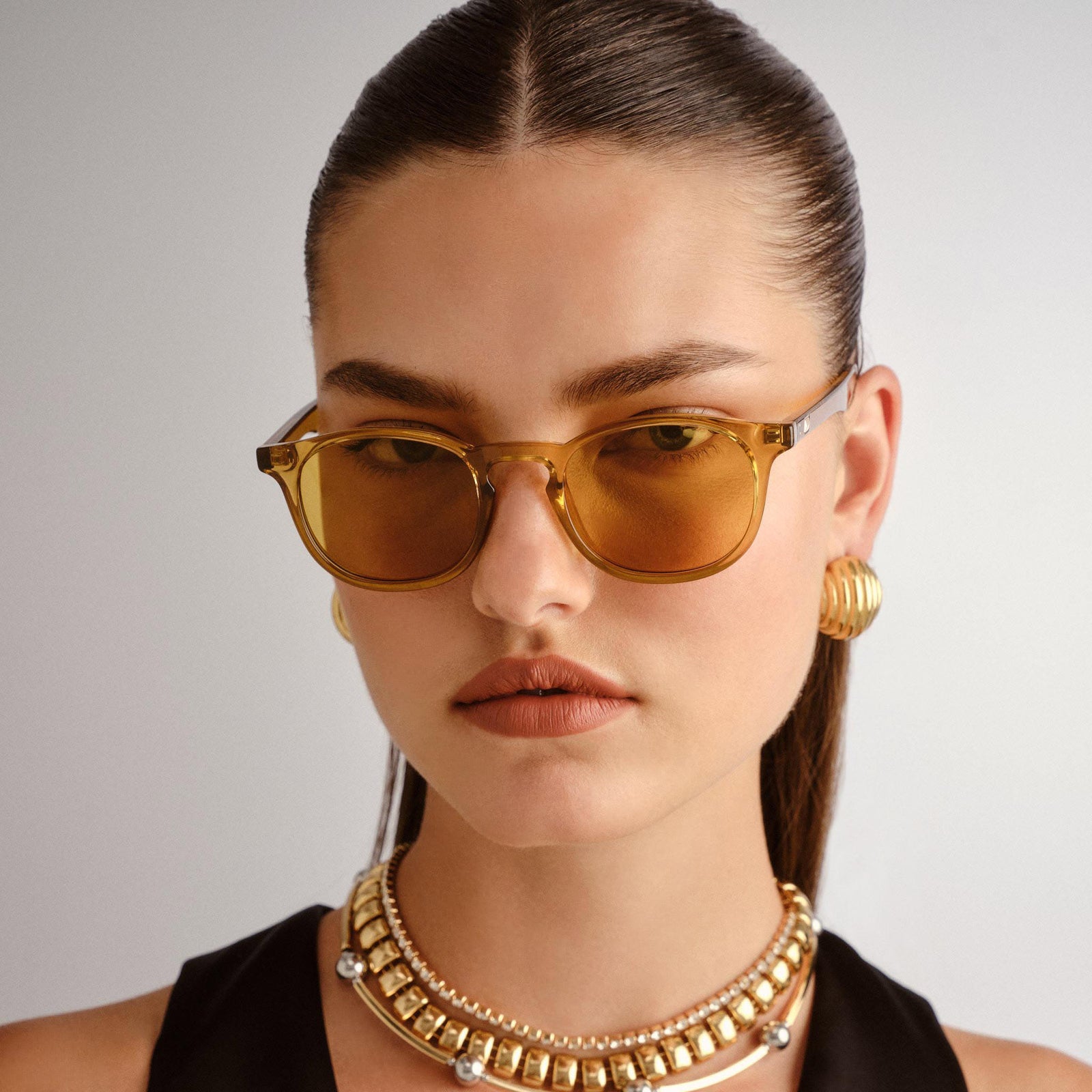 Club Royale Whiskey Uni-Sex Round Sunglasses | Le Specs