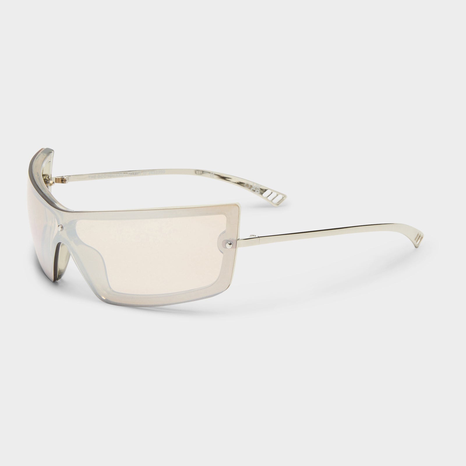 The Bodyguard Smoke Silver Uni-Sex Wrap Sunglasses | Le Specs