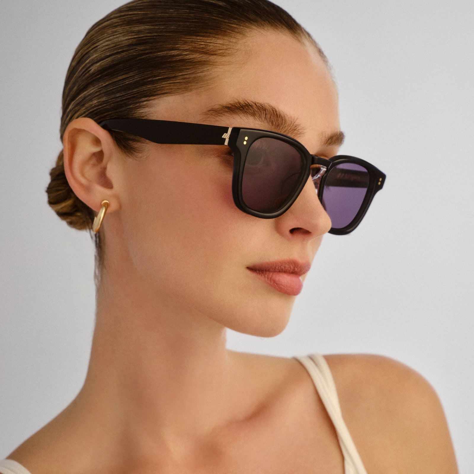 Torrent Black Uni-Sex Square Sunglasses | Le Specs