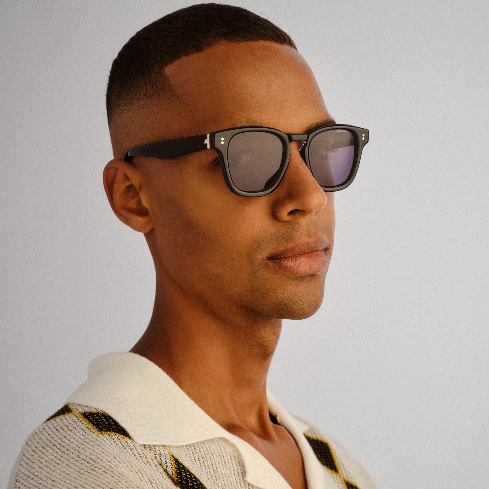 Torrent Black Uni-Sex Square Sunglasses | Le Specs